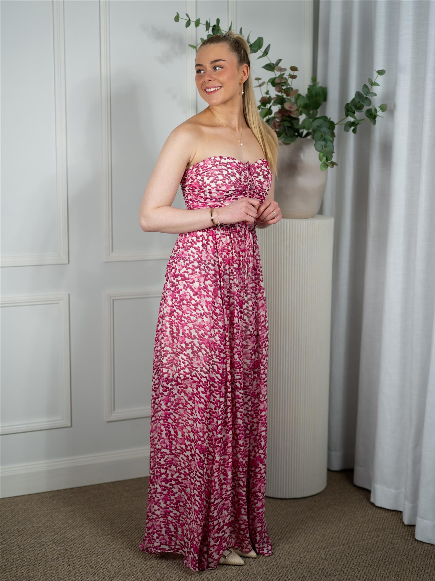 Camilla Pihl Bree Dress Berry Viola Print