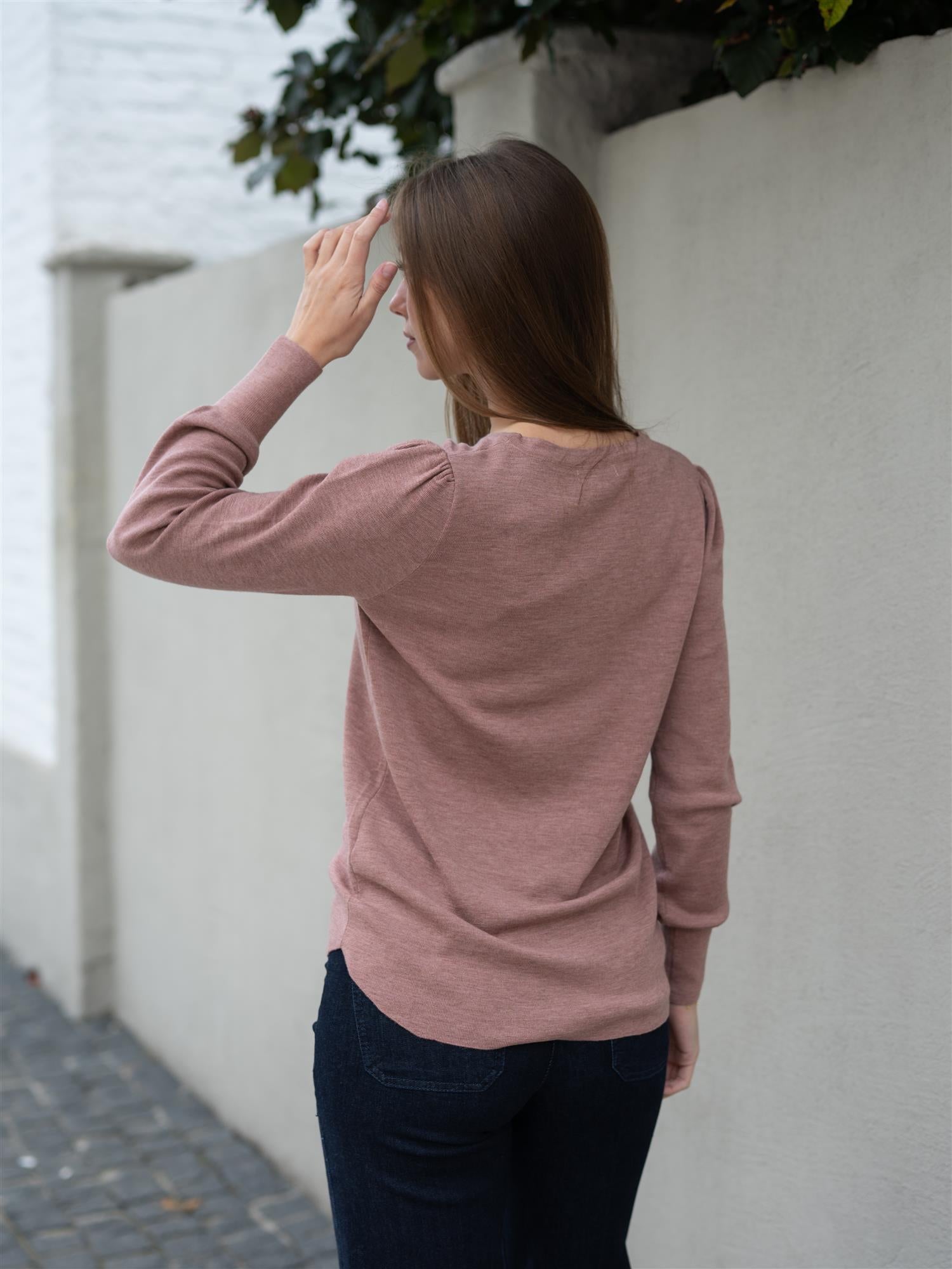 Mela Sweater Ash Rose Melange