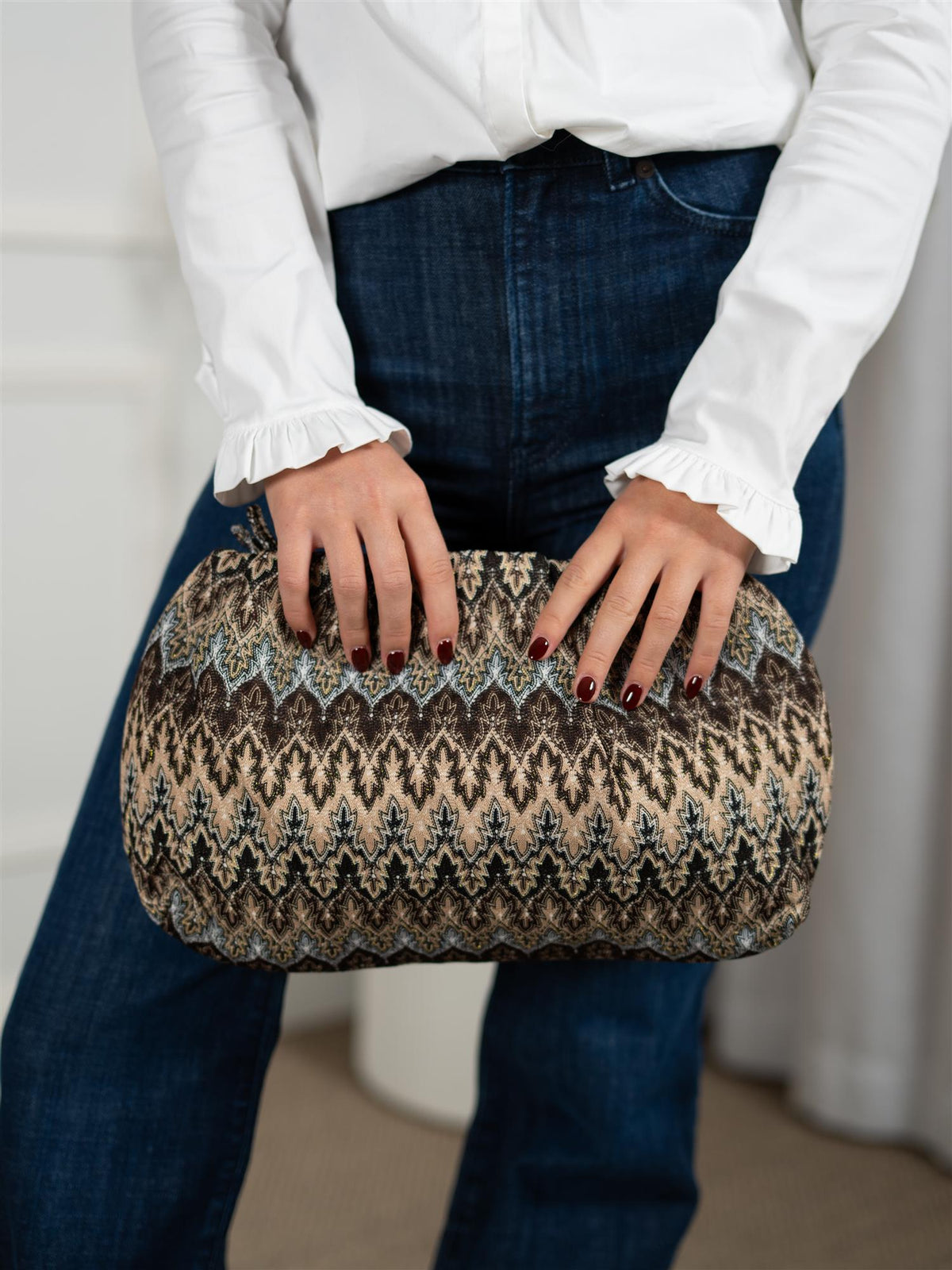 Pala Maxi Clutch Bag Sand/Brown