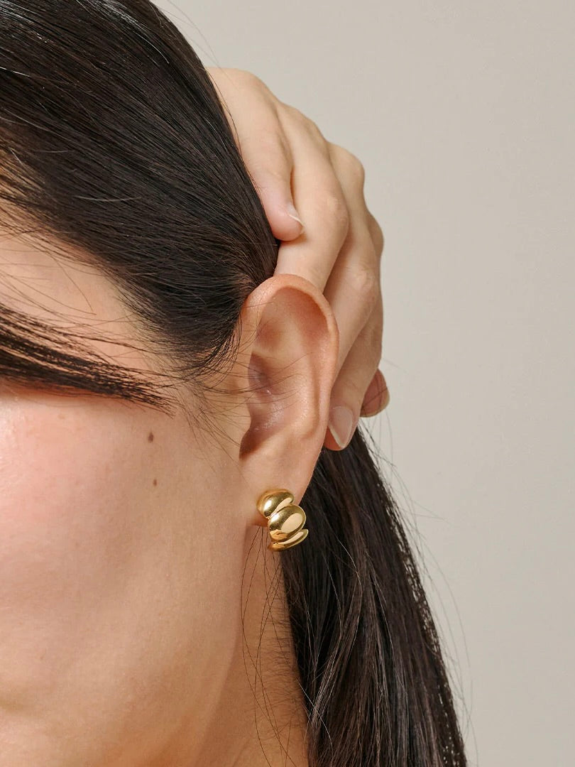 Enamel Melia Chunky Hoops