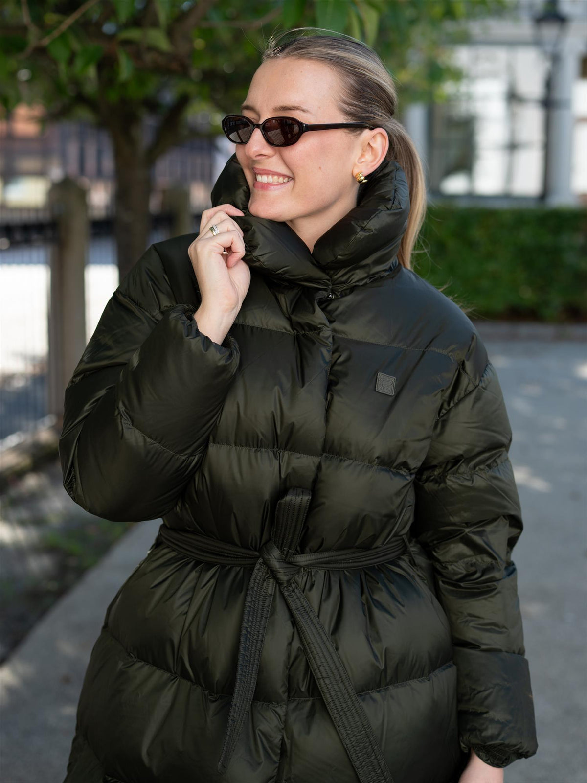 Whisper Down Coat Dark Olive