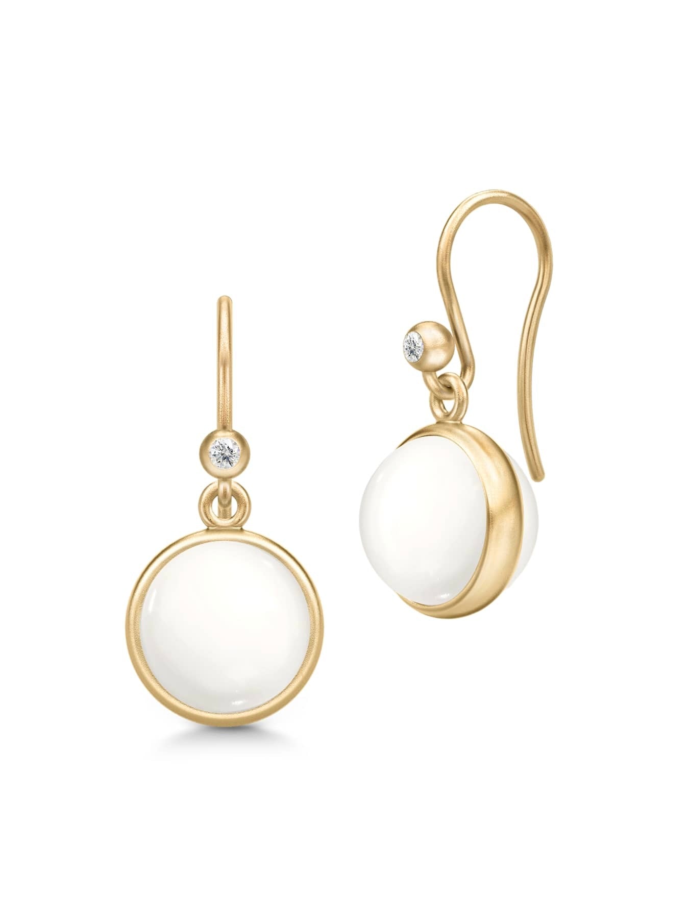Julie Sandlau Prime Earrings Ivory Crystal