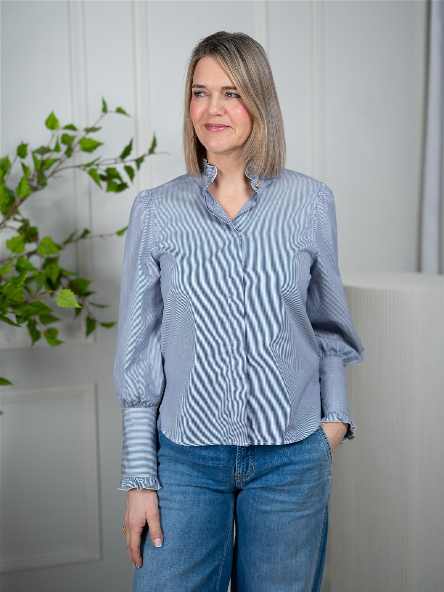 Busnel Maira Blouse Stripe Marine