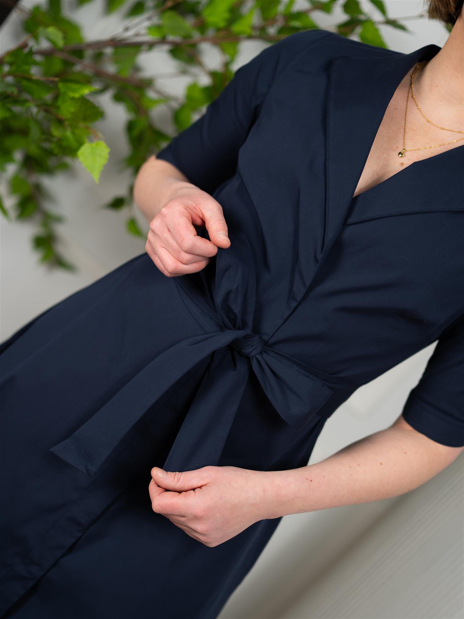 Stenströms Sofia Wrap Dress Navy
