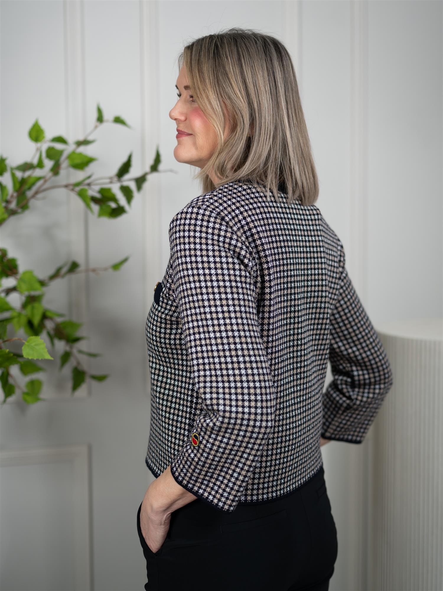 Busnel Elle Jacket Pepita Marine
