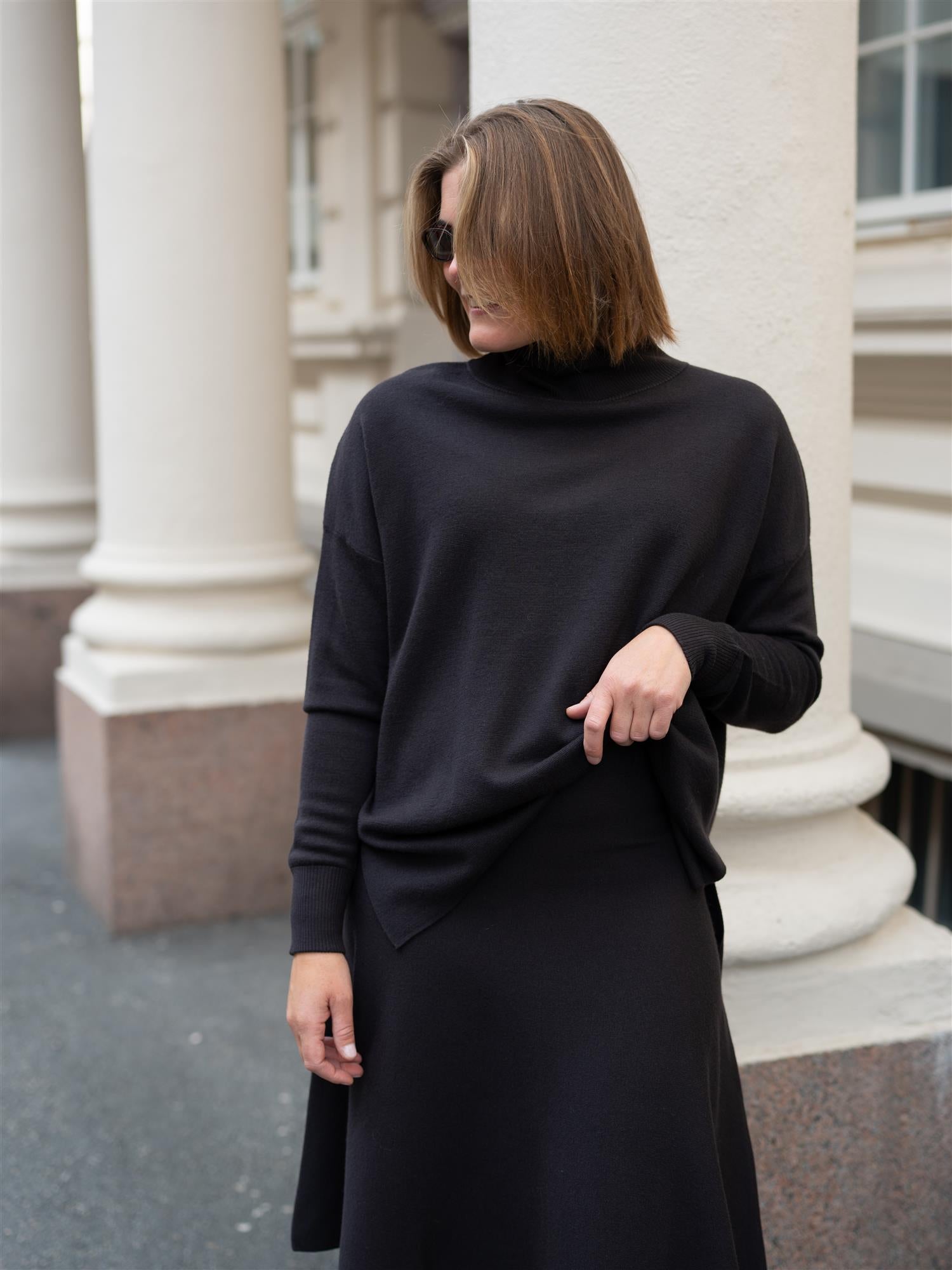 Fernanda Merino Sweater Dark Brown