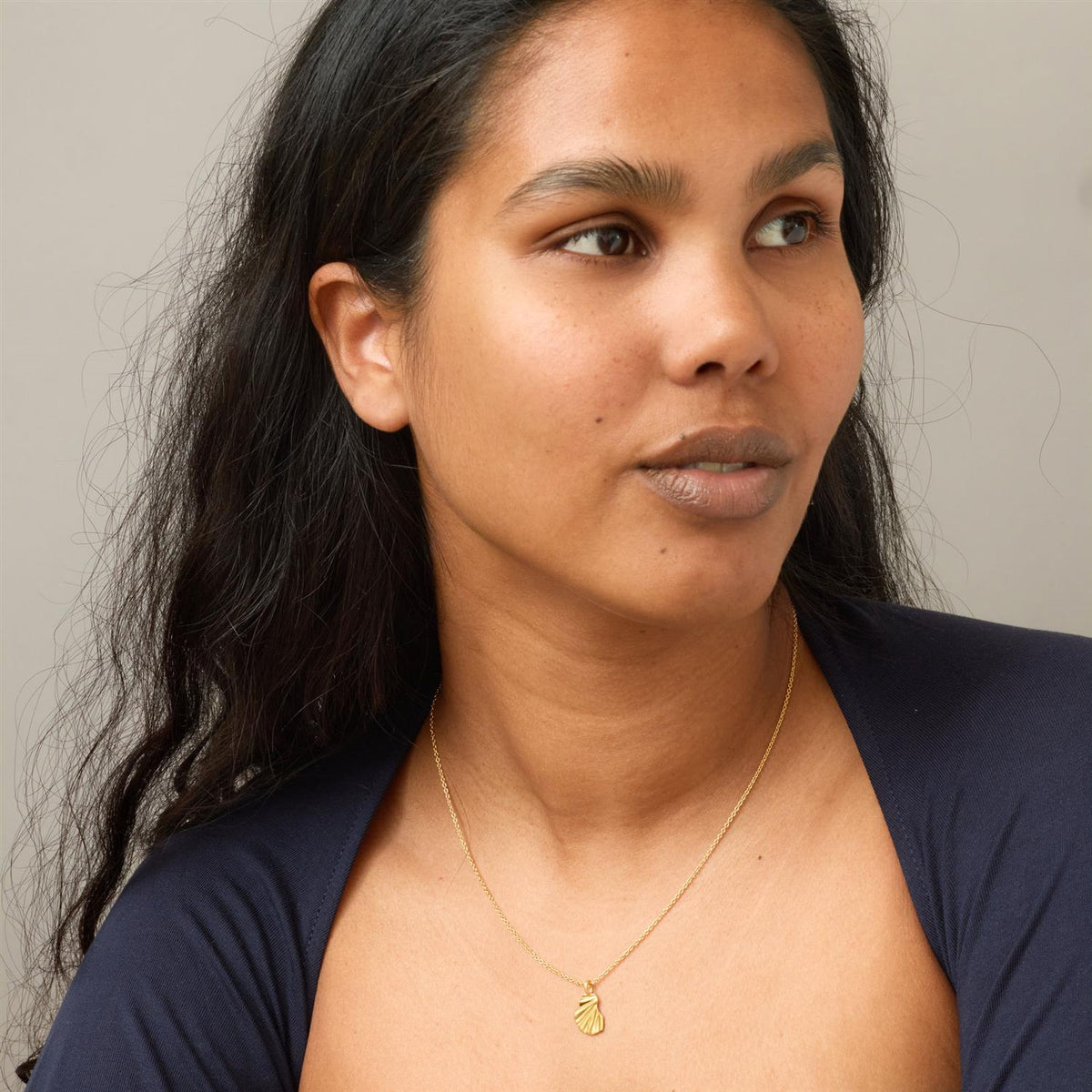 Necklace, Wave Gold Plated