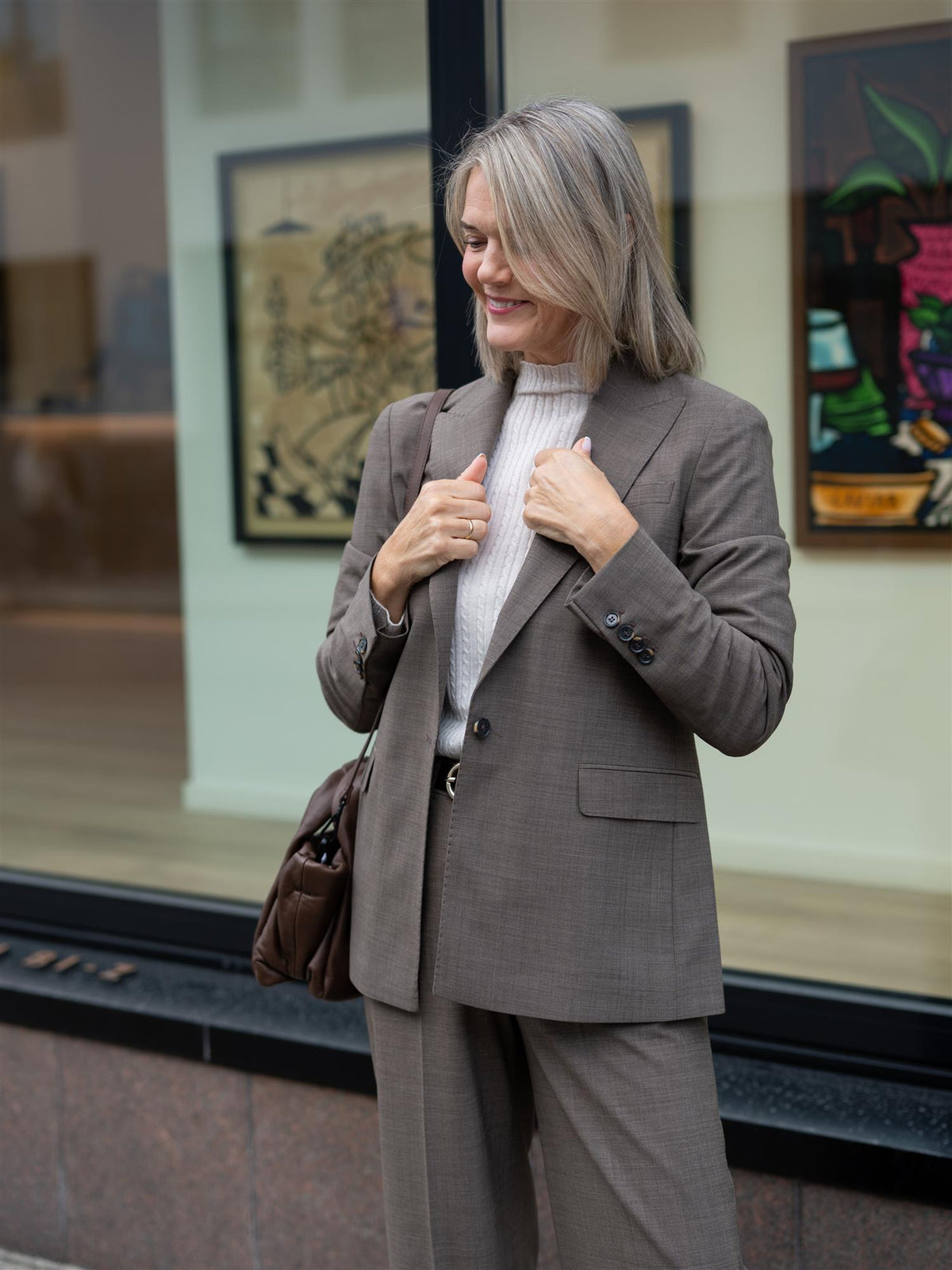 MMLucey Dynamic Luxe Blazer Falcon