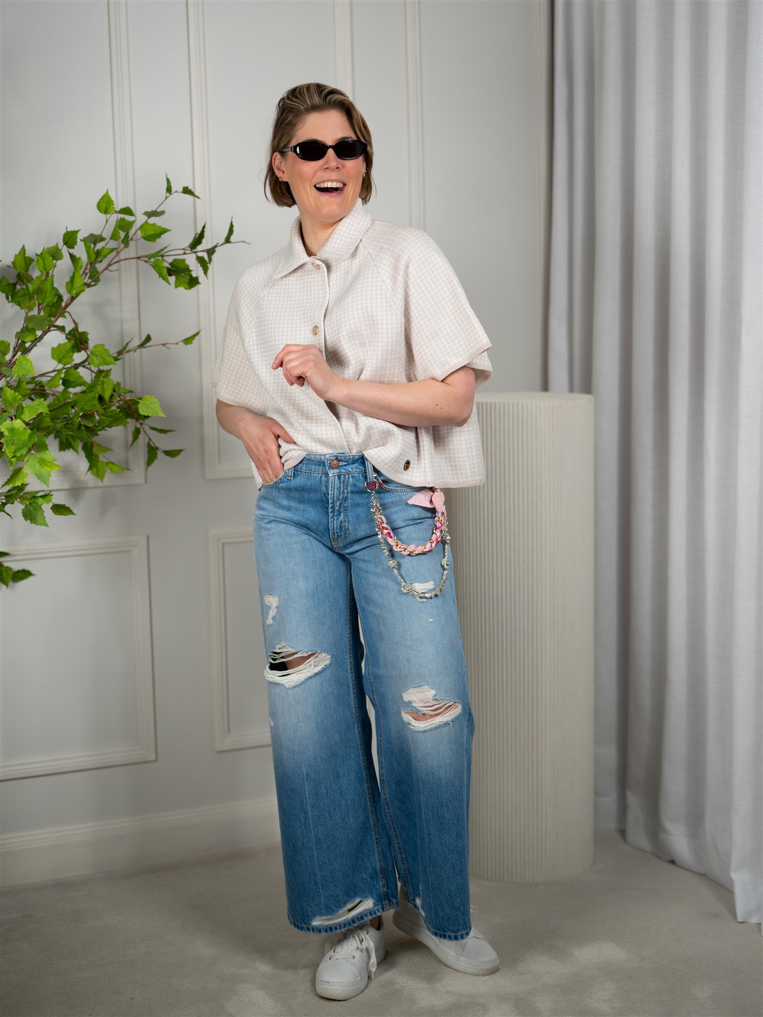 Cambio Palazzo Cropped Mia Charivari Autentic Destroy