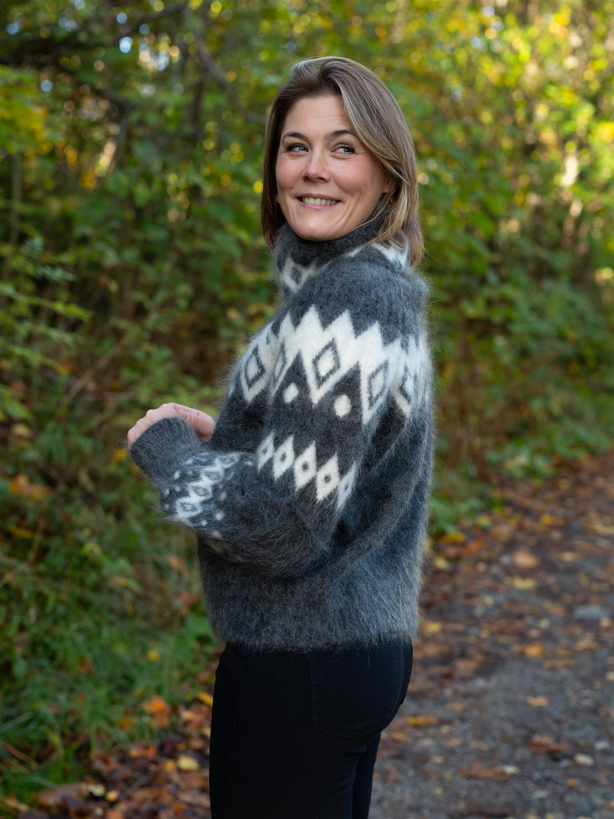Kylie Chunky Sweater Charcoal