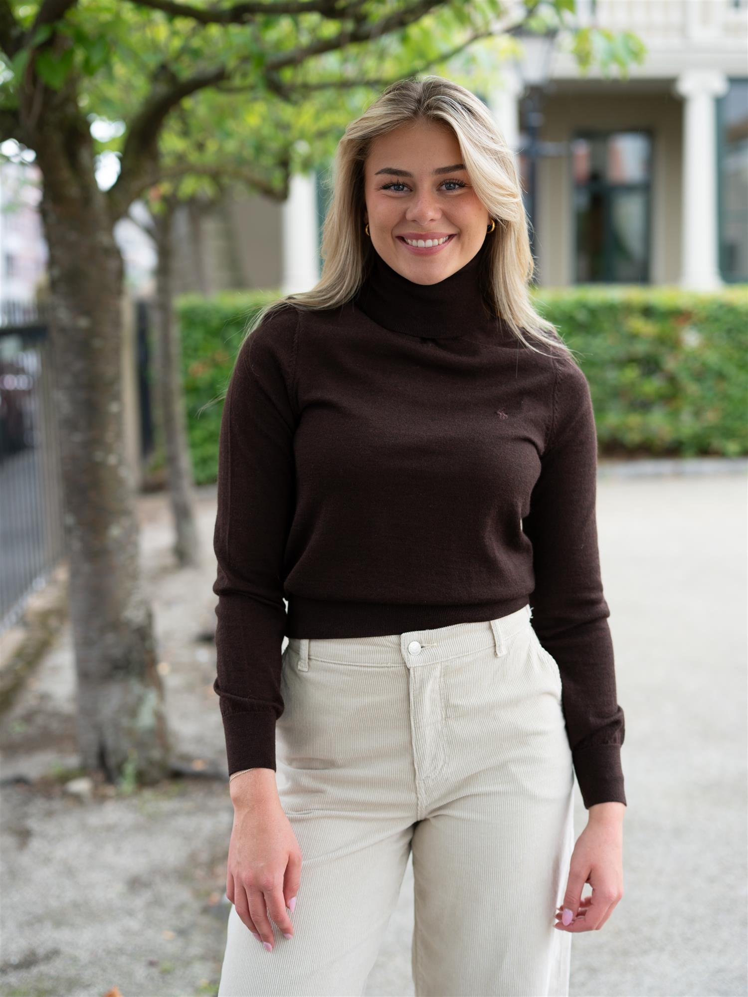 Wool Rollneck Deep Chocolate Melange
