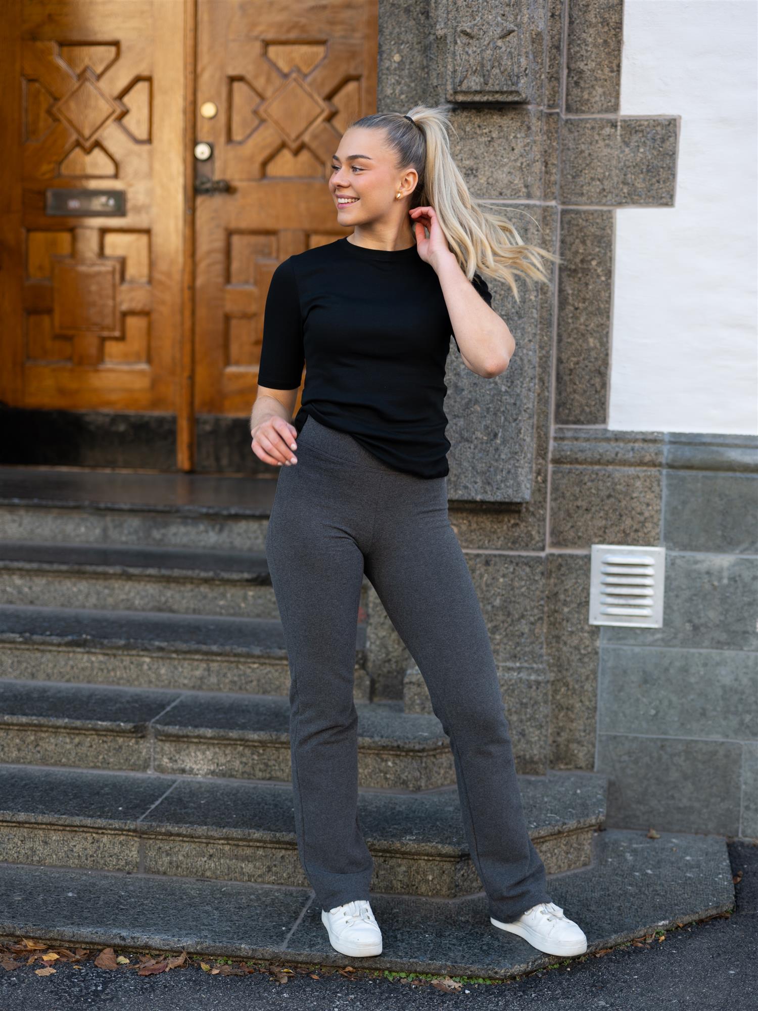 Julie Josephine Marianne Rib Tee Black