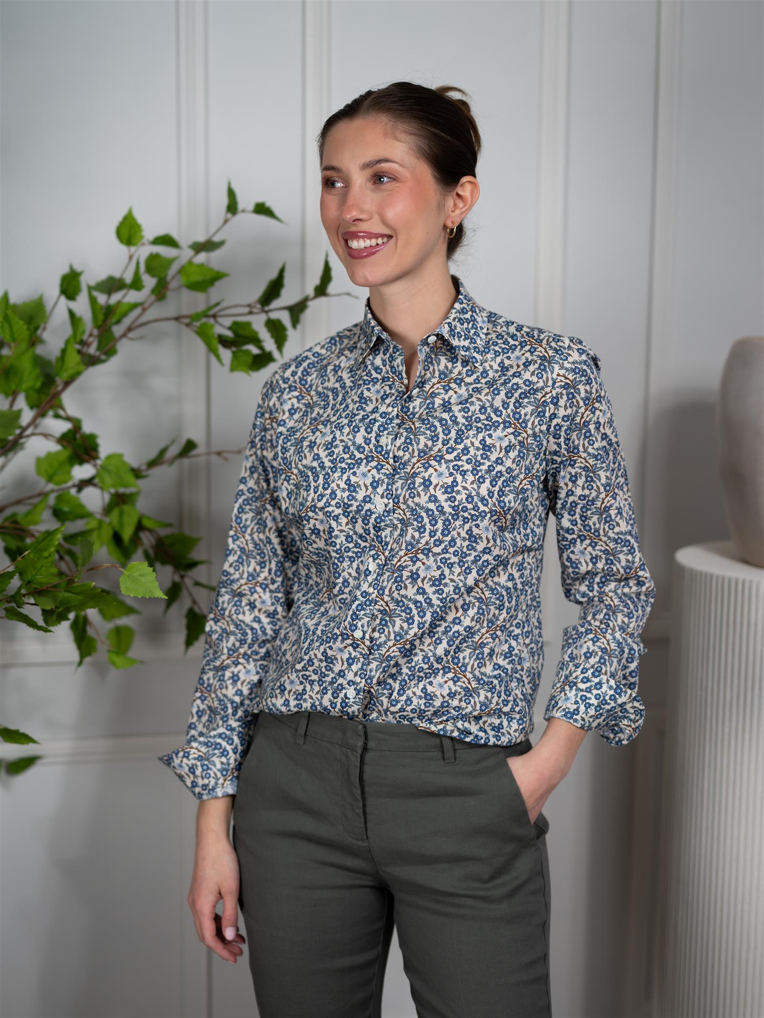 Stenströms Sofie Shirt Blue Pattern