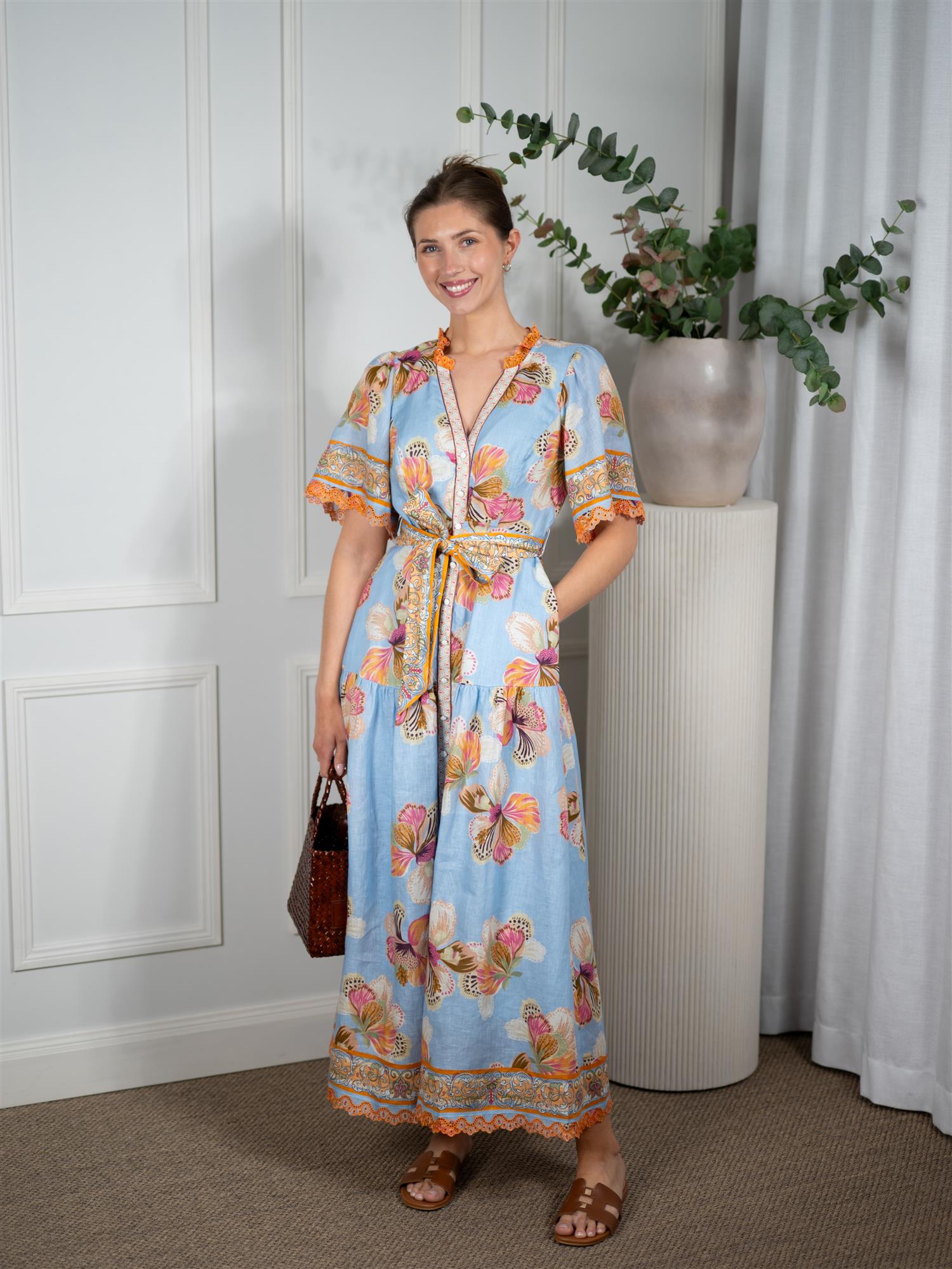 Hale Bob Brody Dress Blue