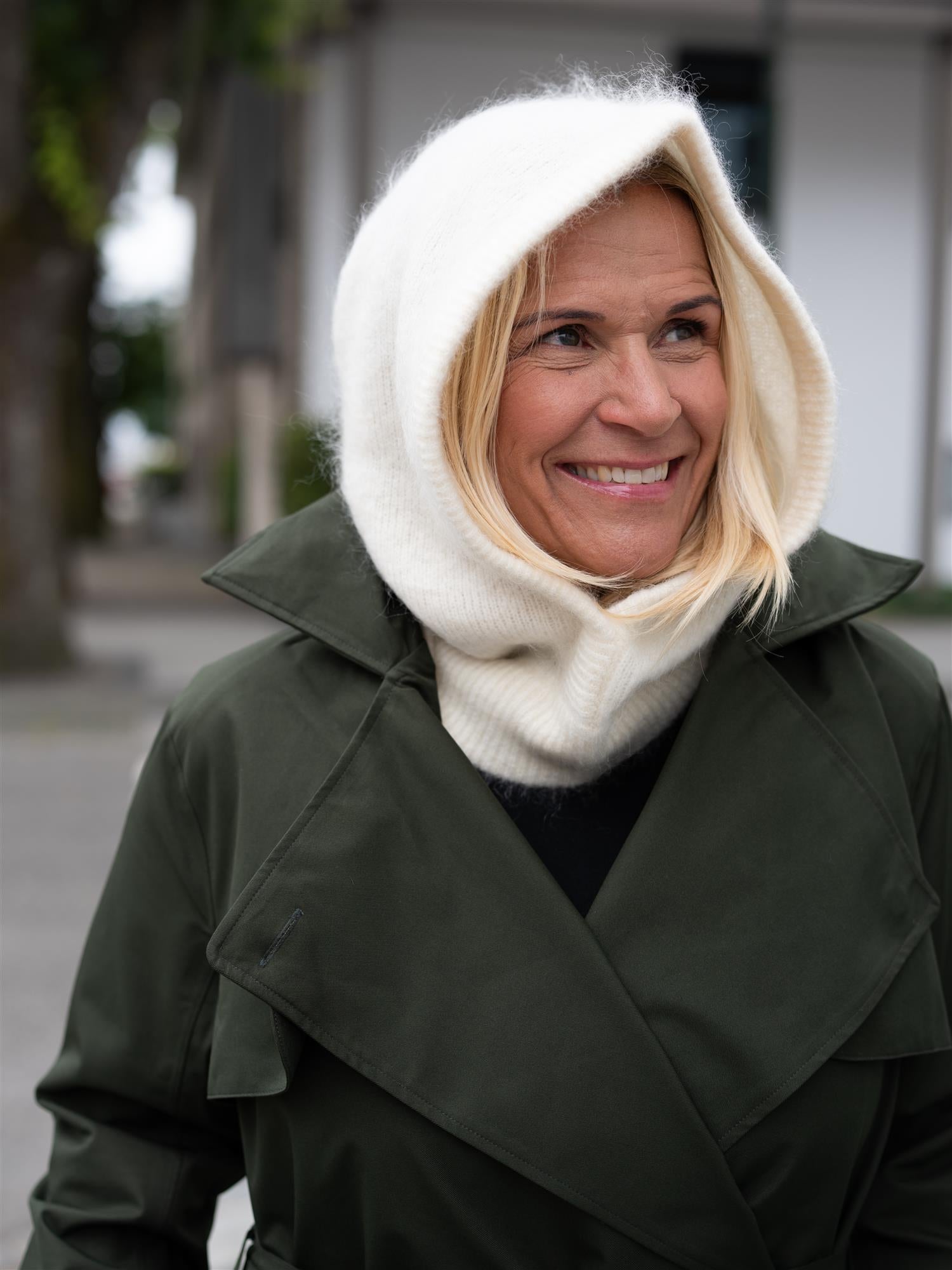 Ella&il Kajsa Chunky Balaclava Bright White