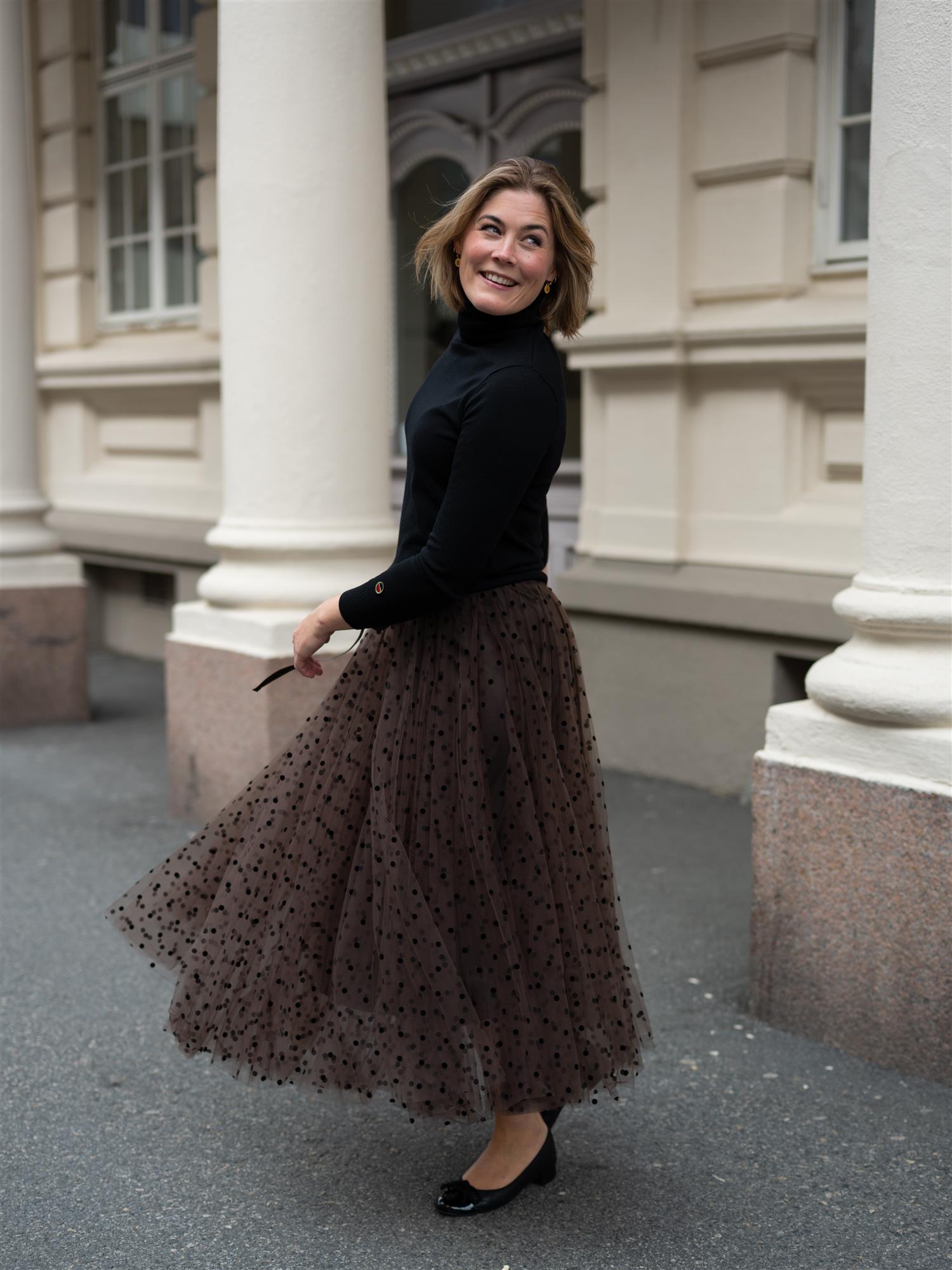 Tyllskjørt Choco Dots