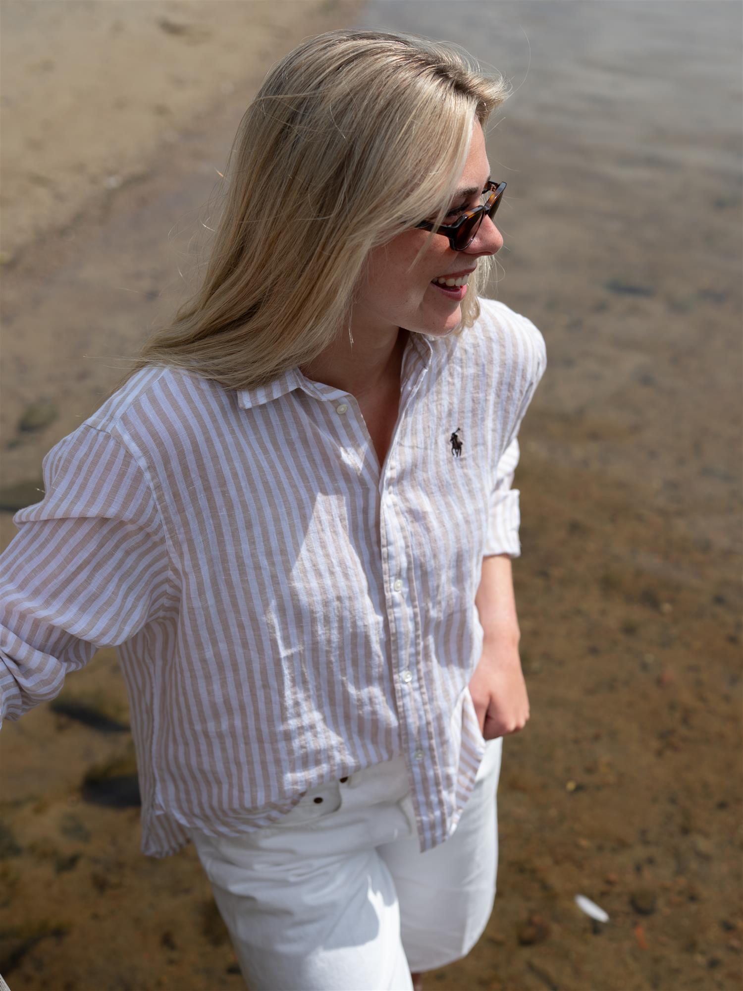 N Wd Crp St-Long Sleeve-Button Front Shirt