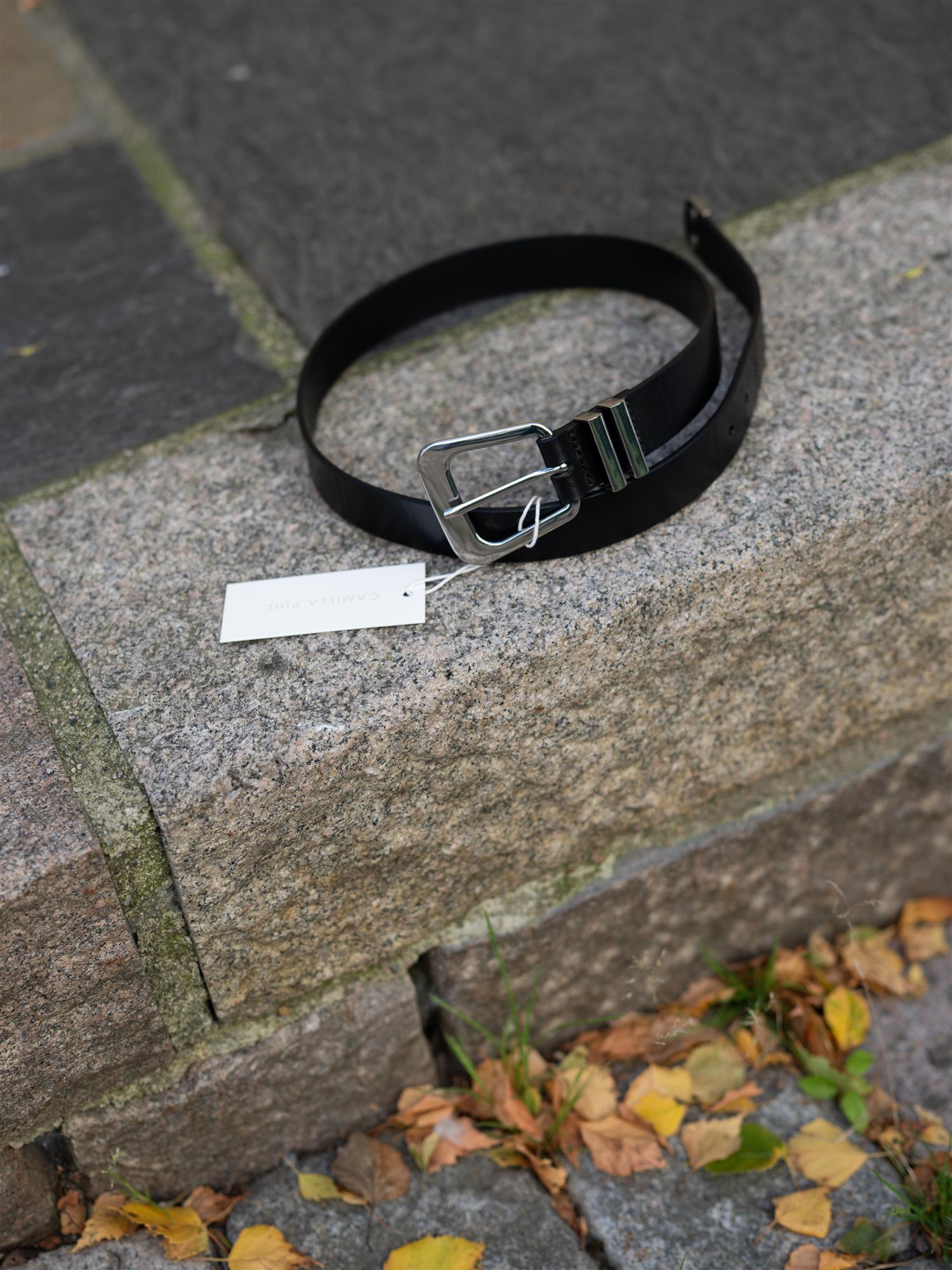 Bennett Belt Black Silver