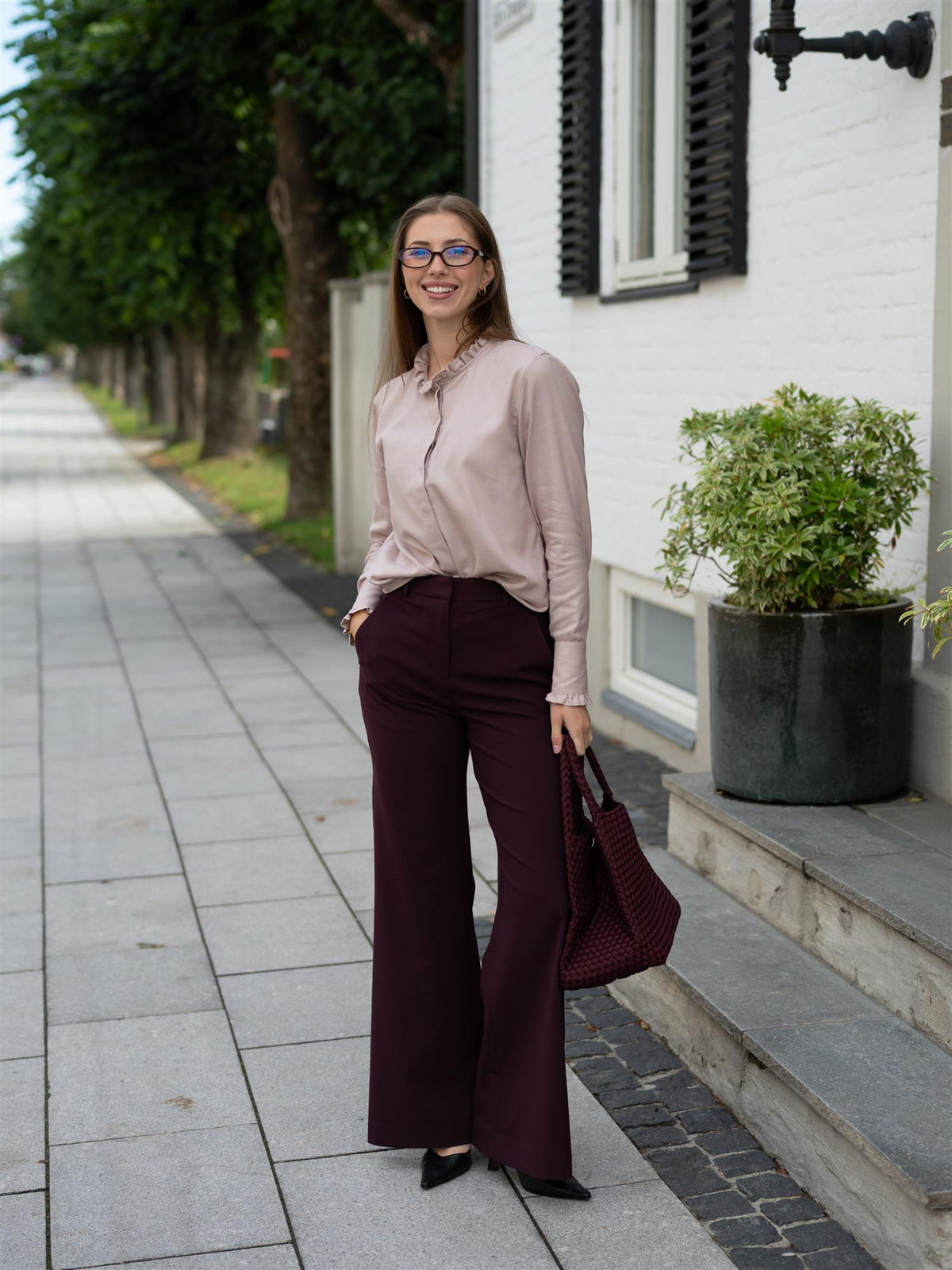 Louise Pants Dark Purple