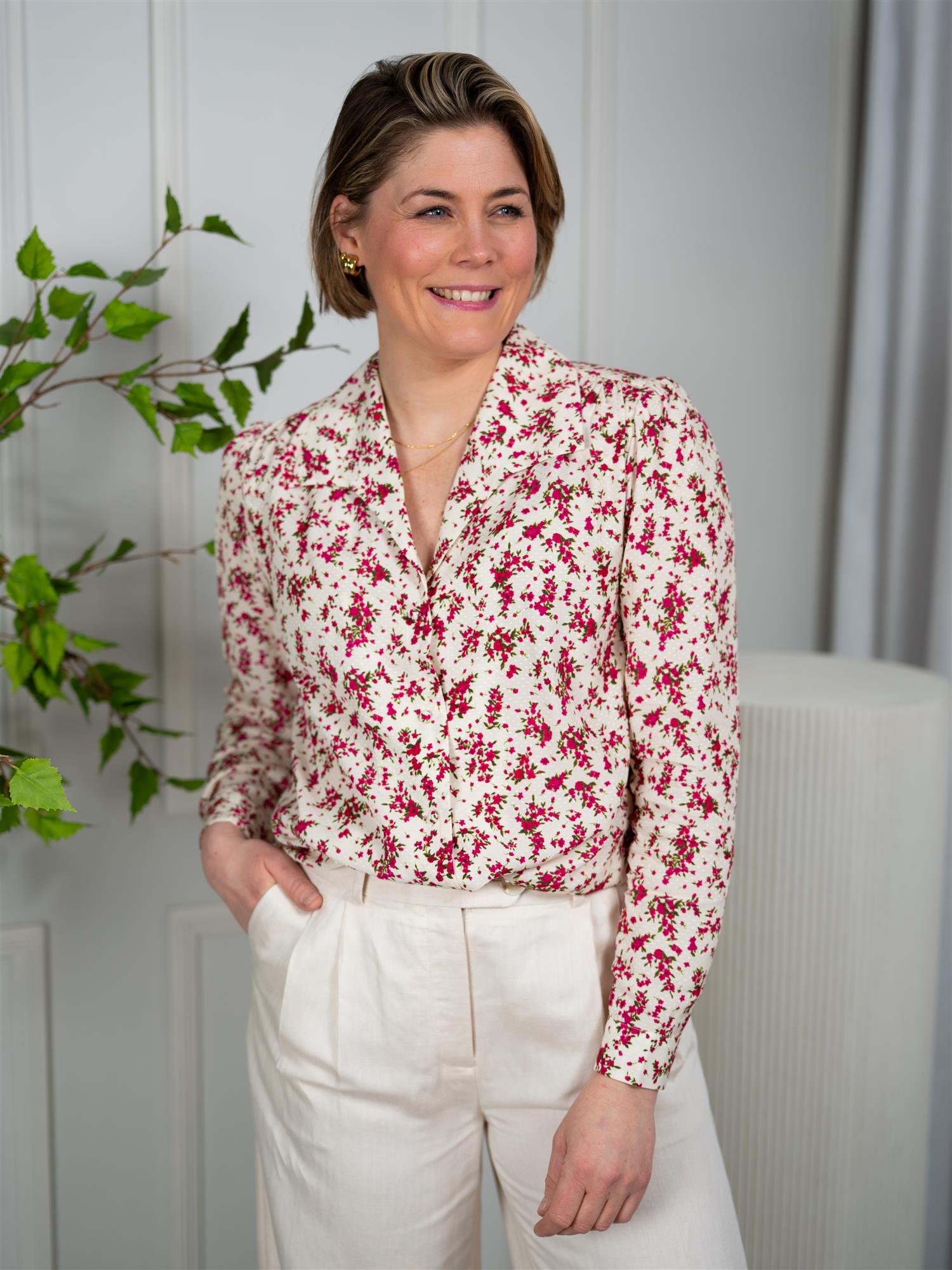 Camilla Pihl Lu Lu Blouse Berry Print