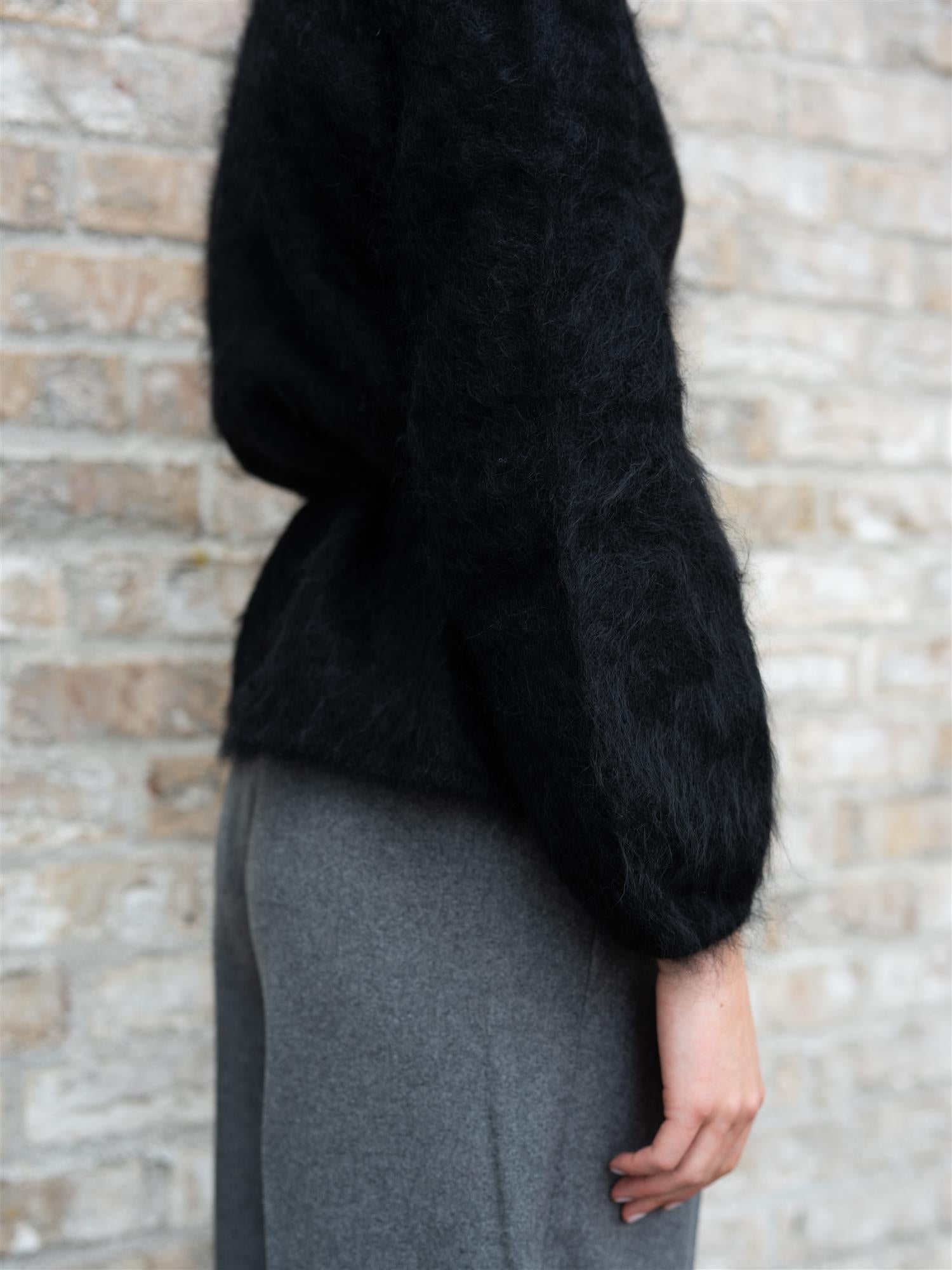 Ella&il Fredrikke Chunky Cardigan Black