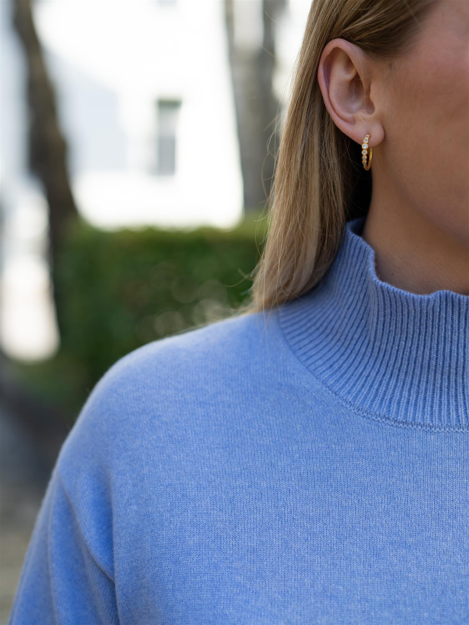 Superfine Lambswool Mockneck Misty Lavender