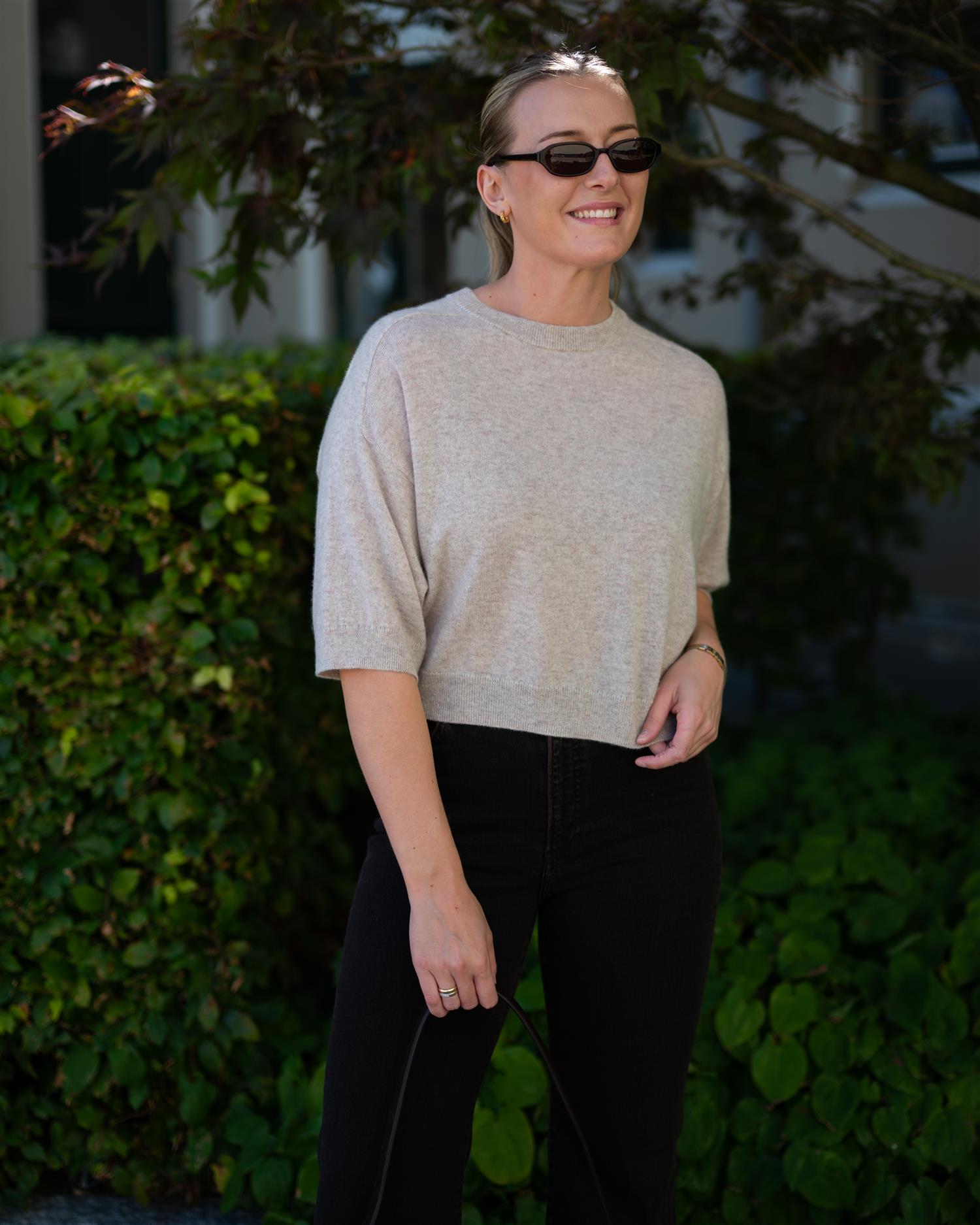 Lilou pullover ¾ Sand
