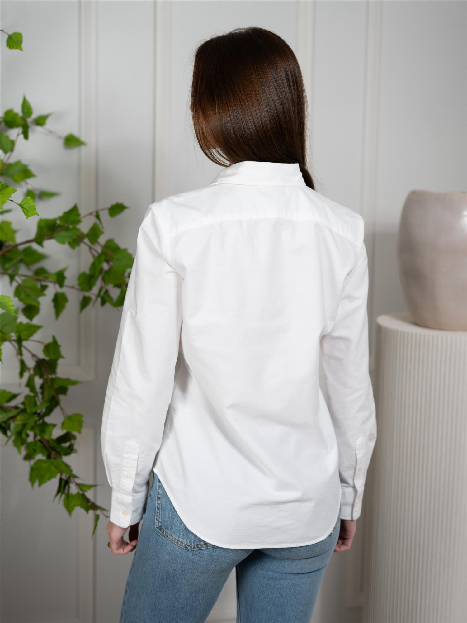 Polo Slim Fit Oxford Shirt White