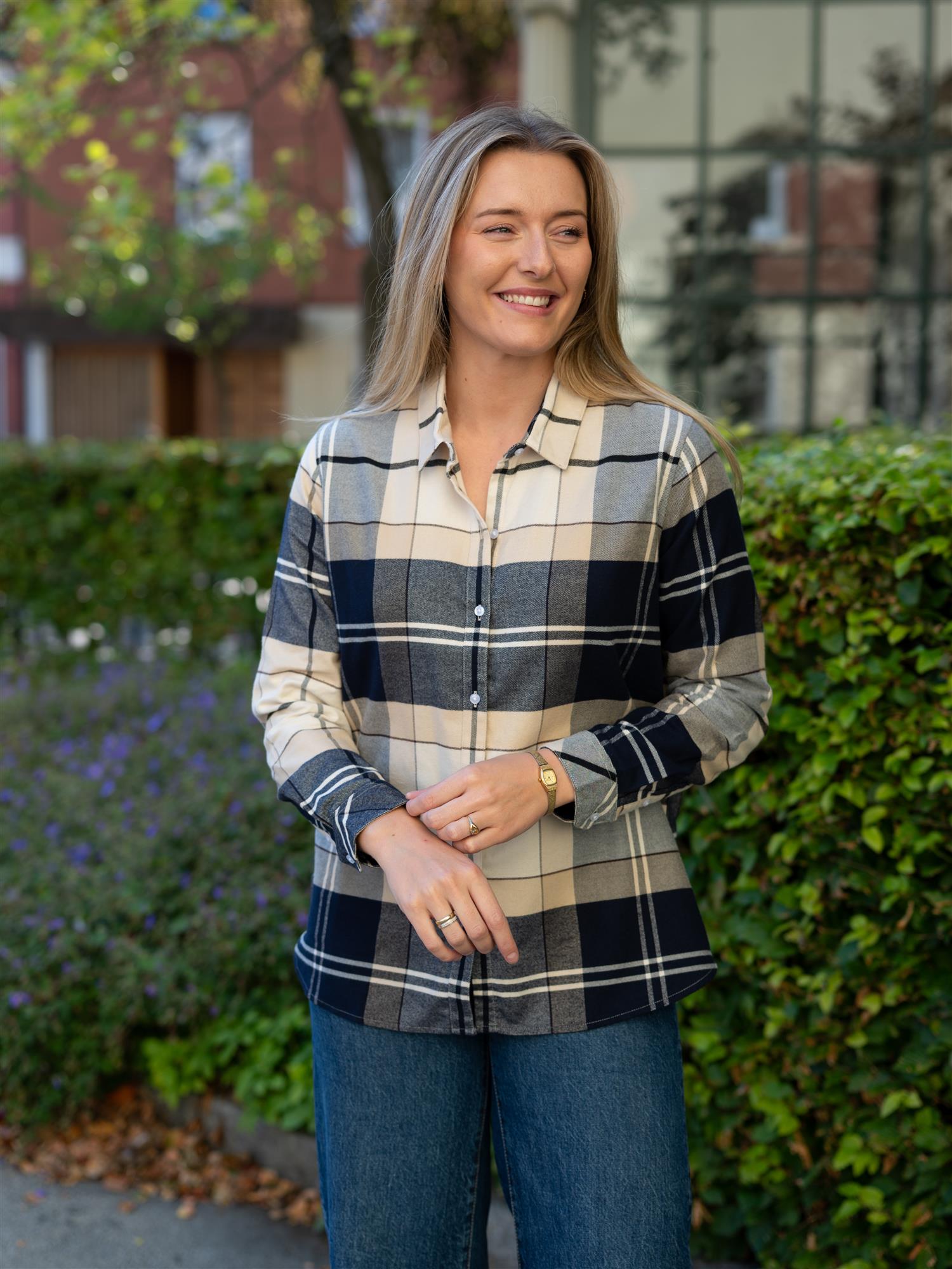 Anna Shirt Light Birchwood Tartan