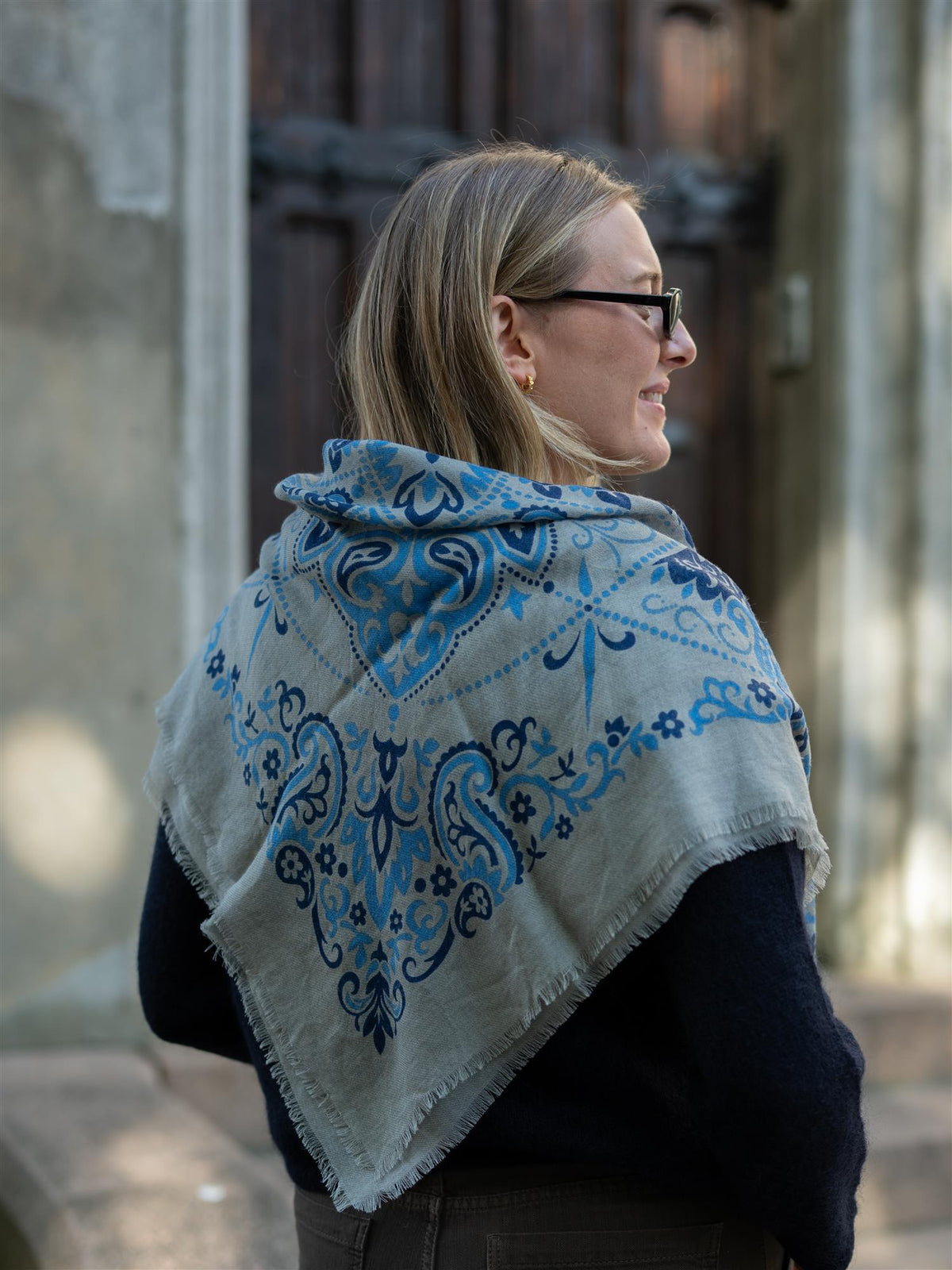 Scarf Bandana Blue Stone WS