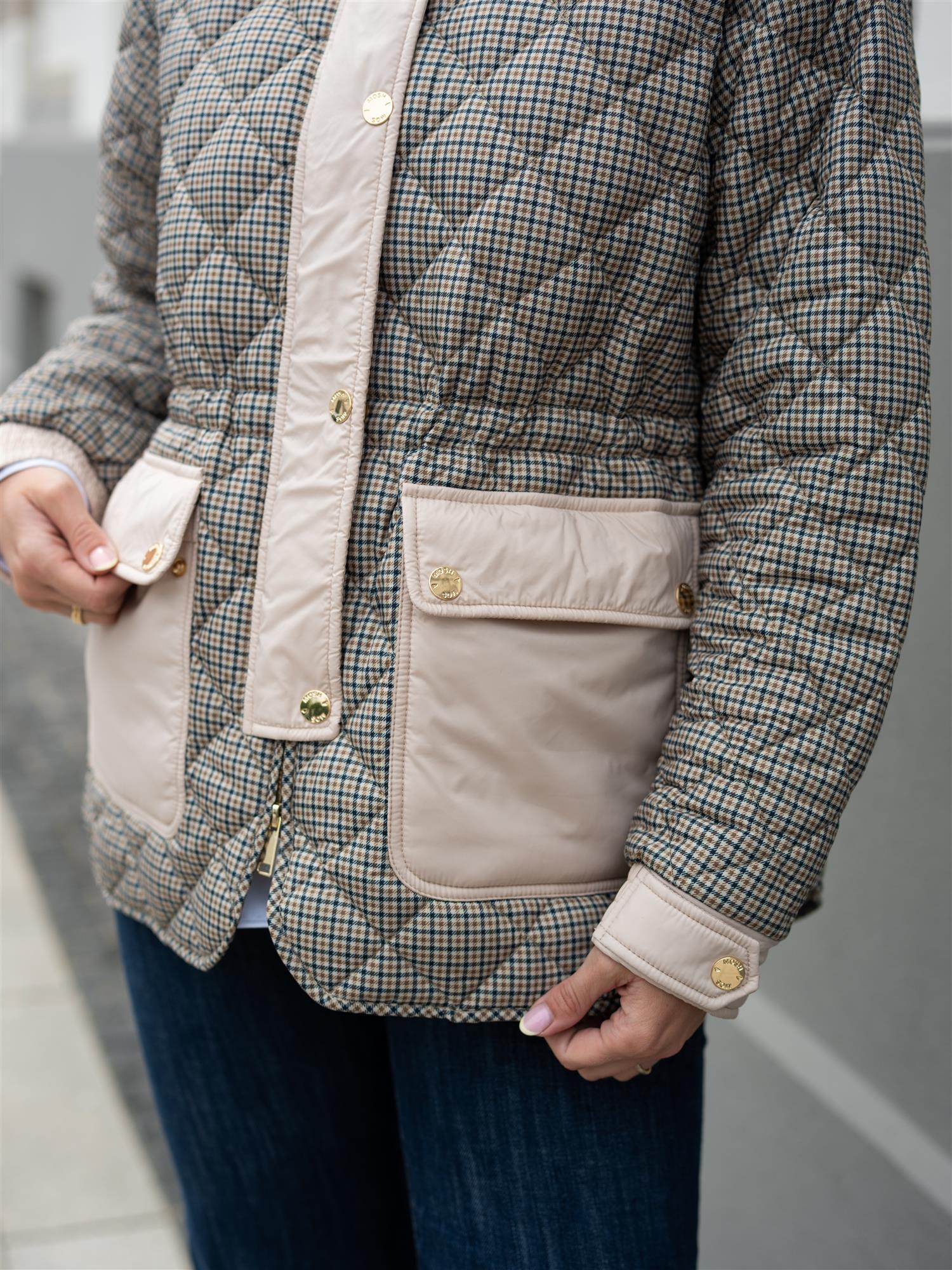 MMAnna Rye Check Jacket Doeskin