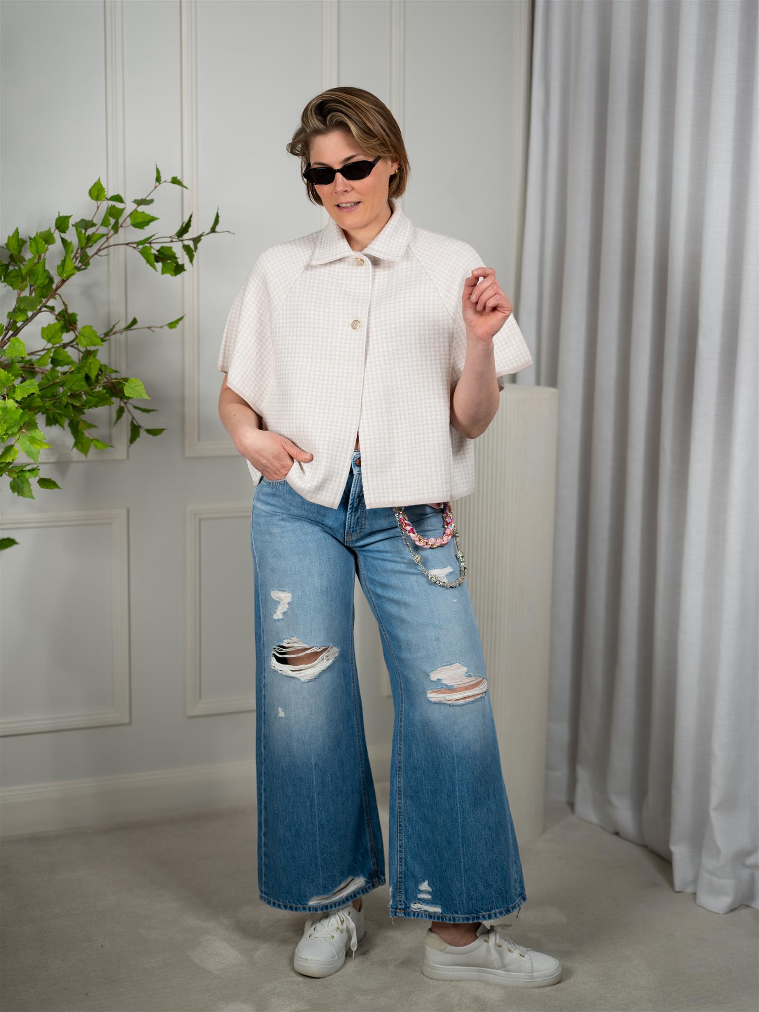 Cambio Palazzo Cropped Mia Charivari Autentic Destroy