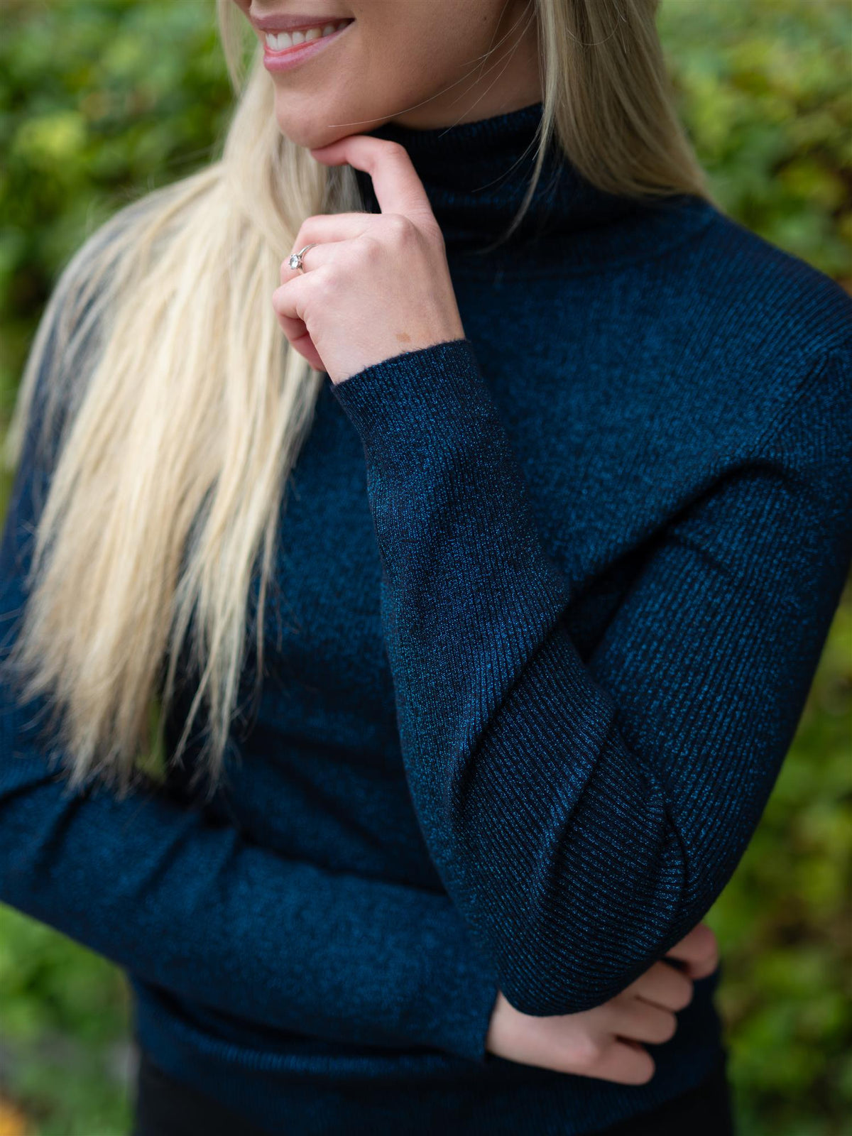 Polo Lurex Navy