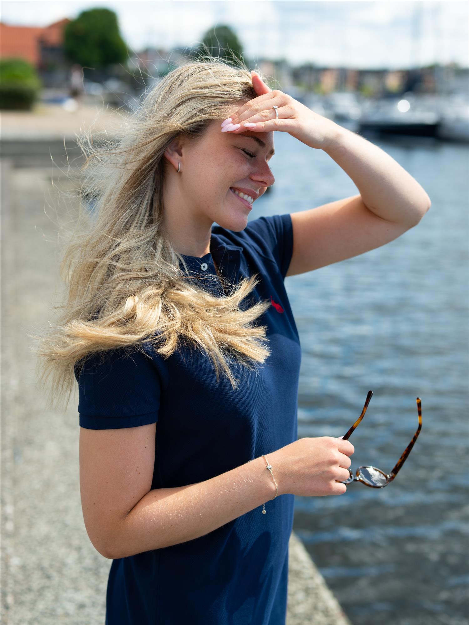 Polo Navy Classic Day Dress