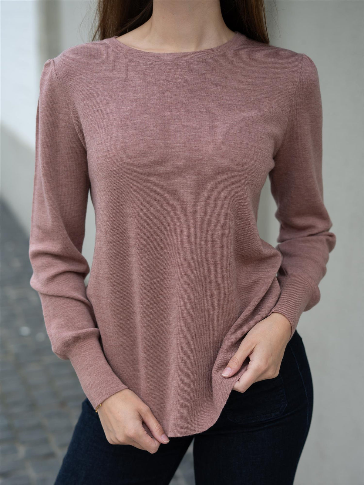 Mela Sweater Ash Rose Melange