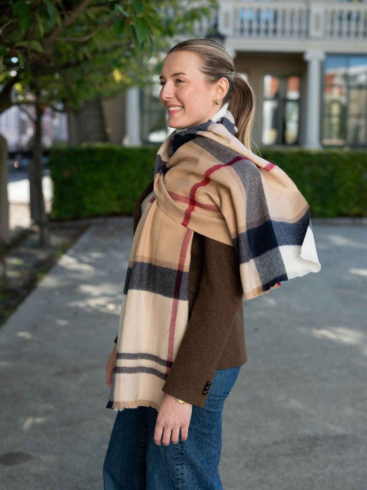 Rosefield Scarf Brown