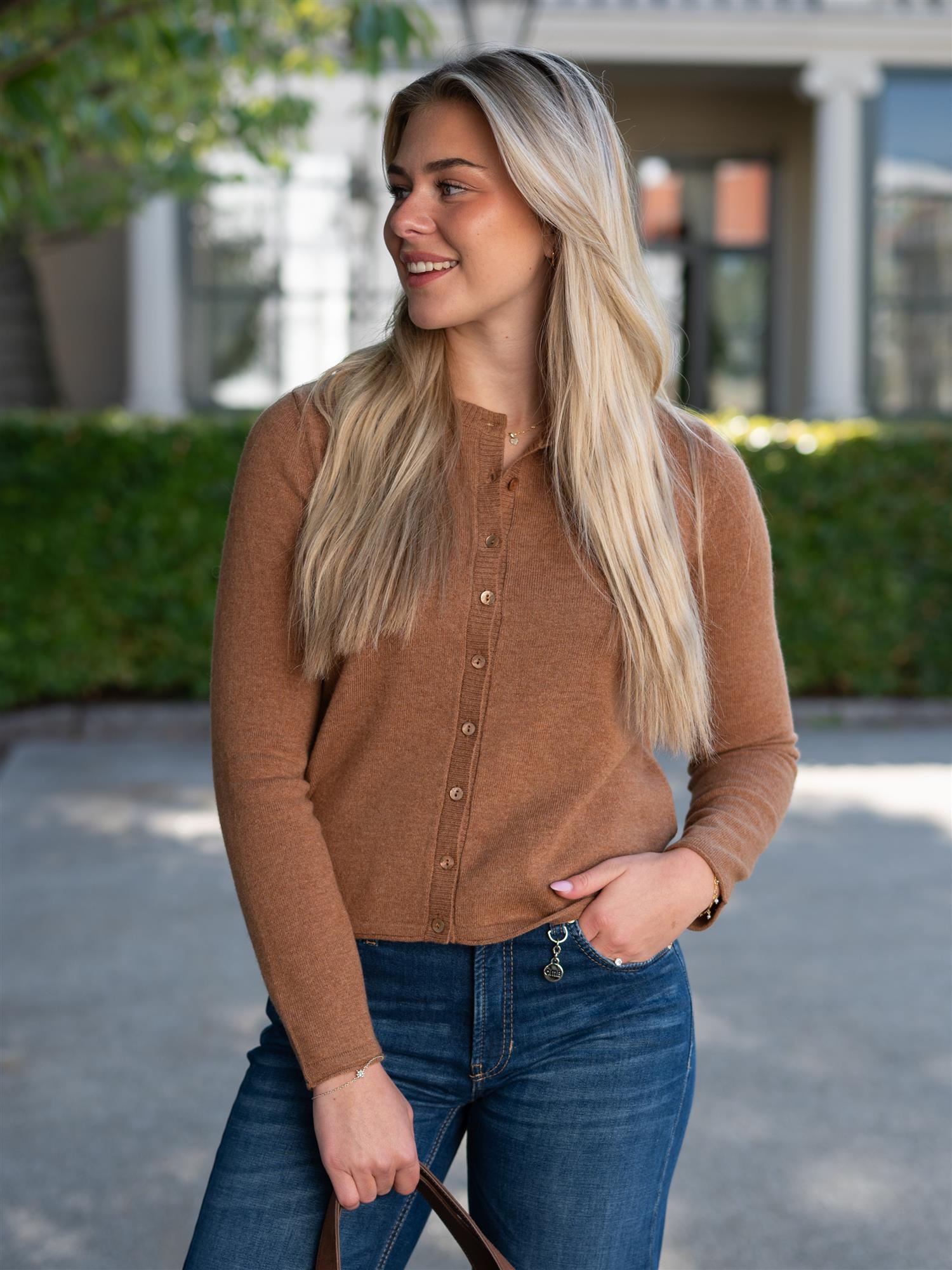 Dear Dharma Clara Cardigan Camel