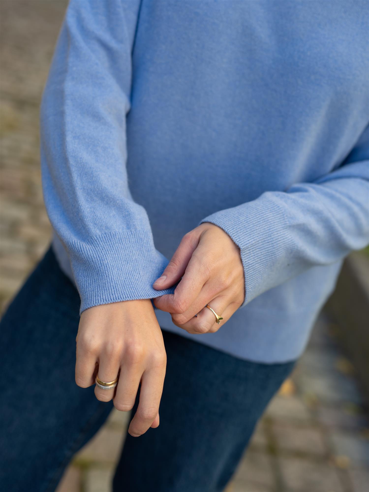 Superfine Lambswool Mockneck Misty Lavender