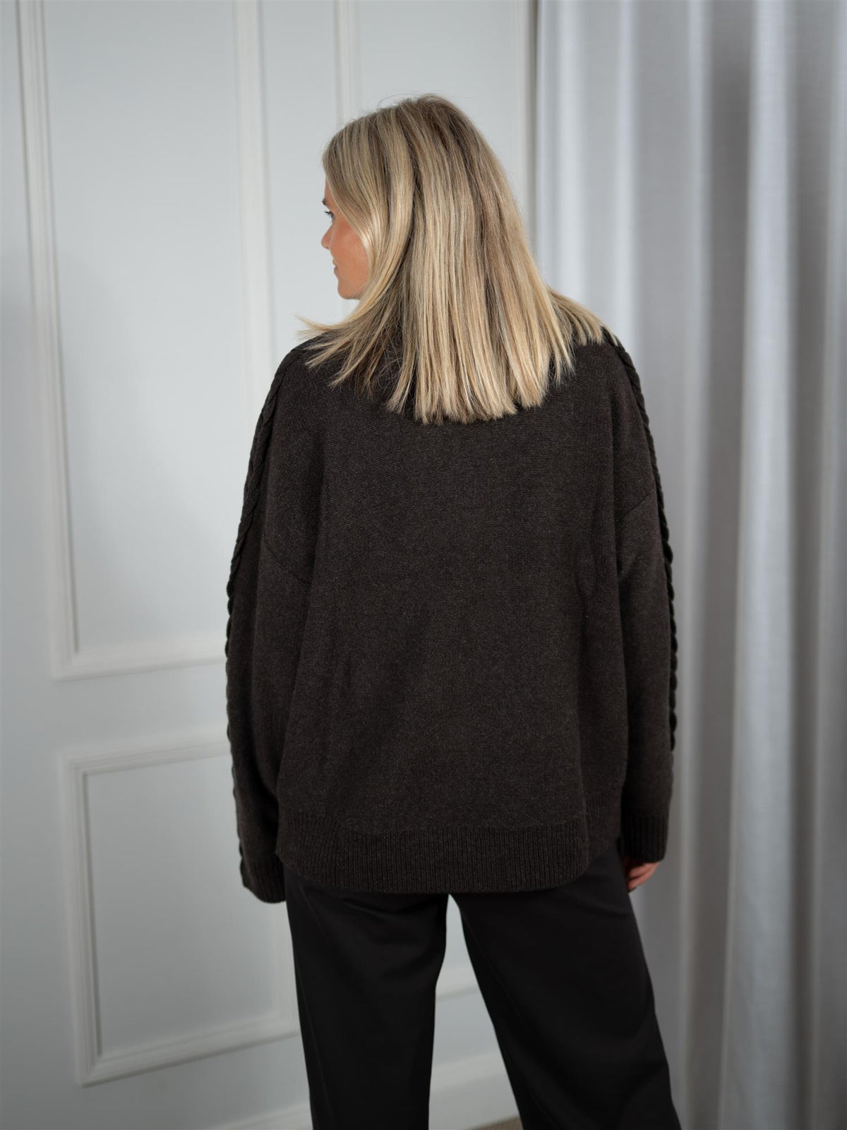 Alva Sweater Dark Brown Melange
