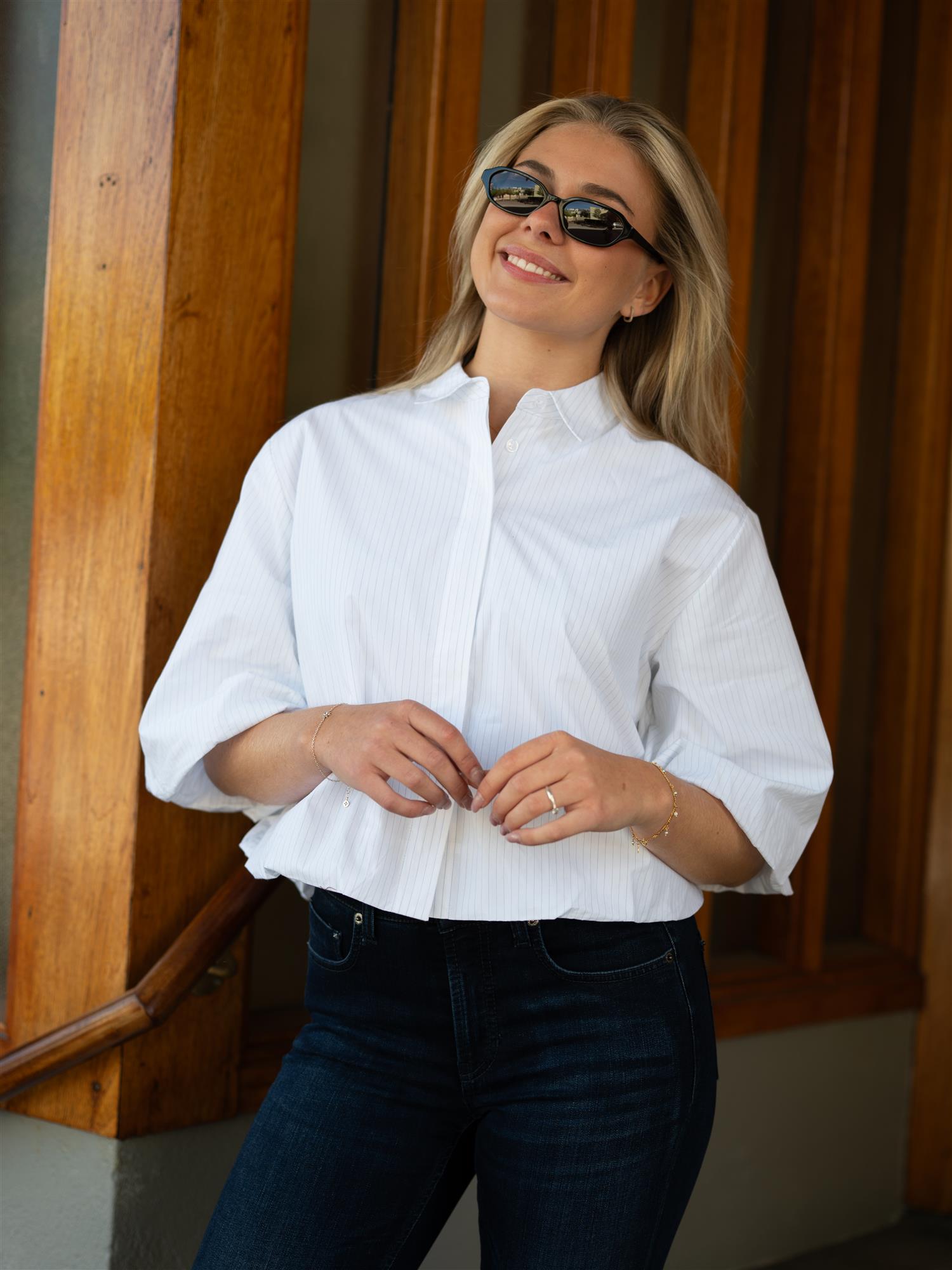 MMMaxime Nylah Shirt Bright White