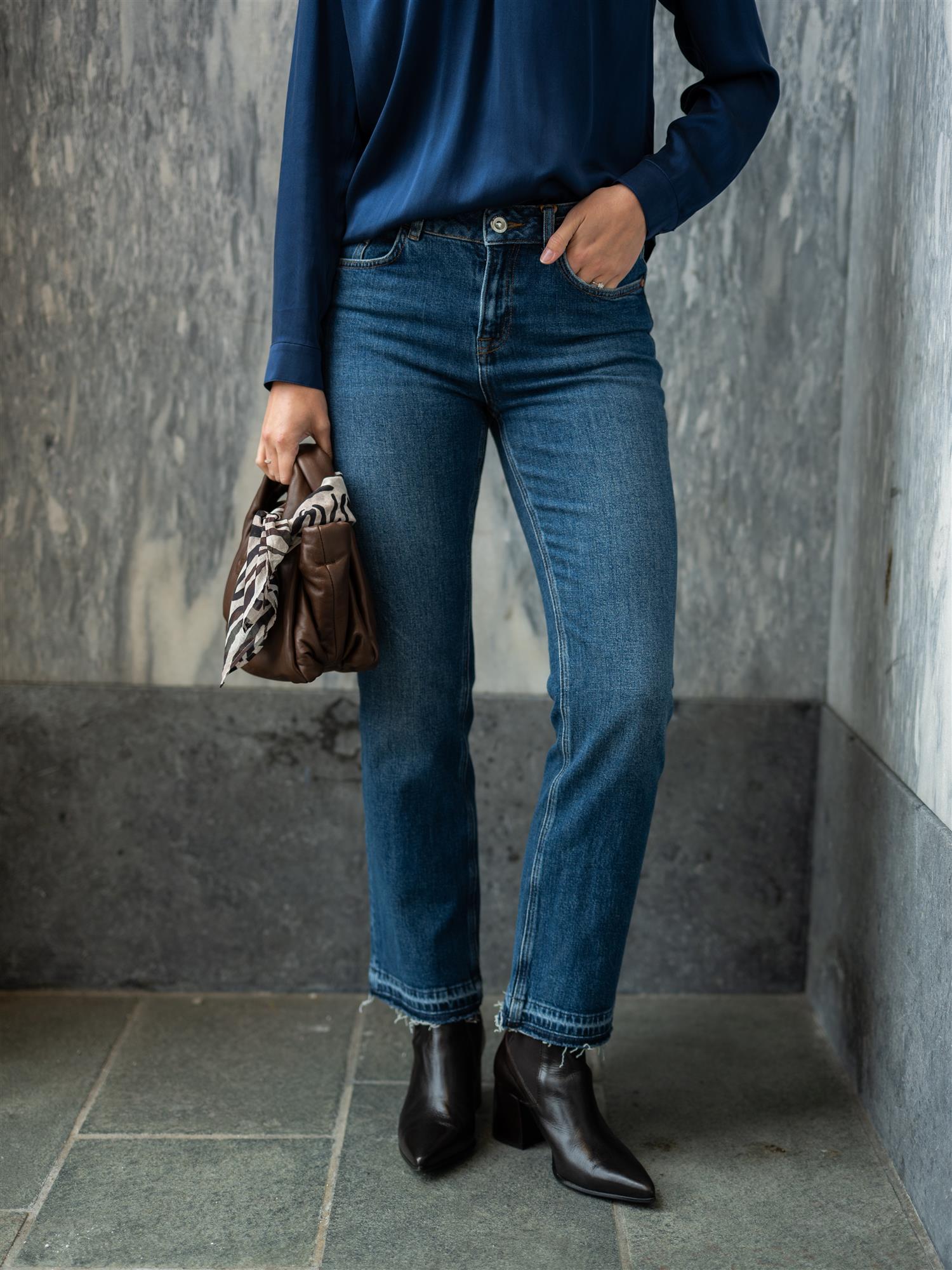 Mmashley Galleon Raw Jeans Blue