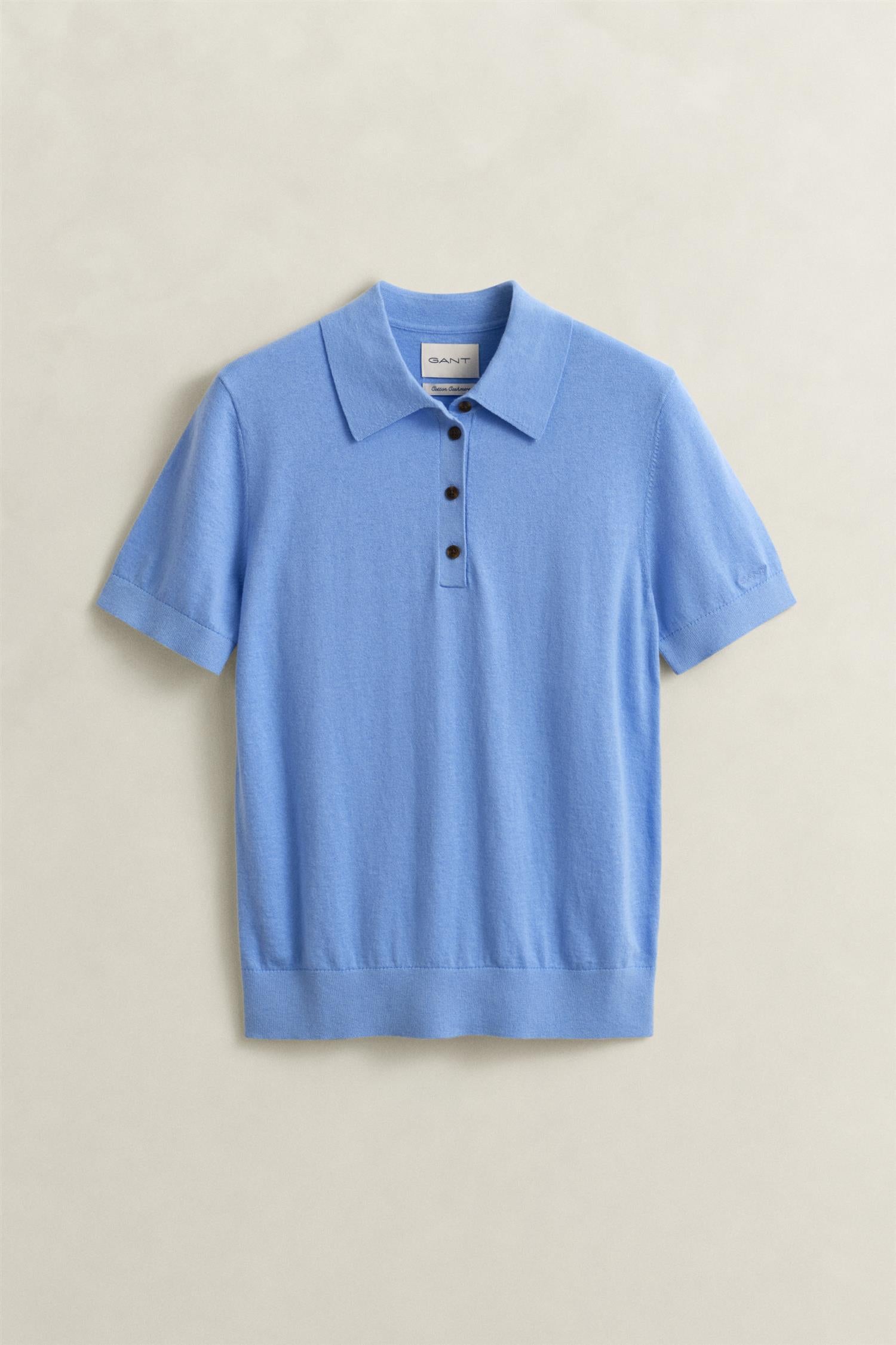 Light Knit Ss Rugger Hydrangea Blue
