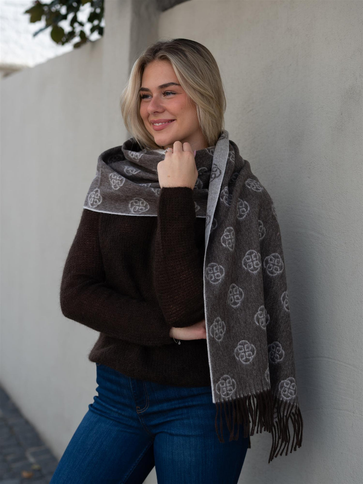Monogram Wool Scarf