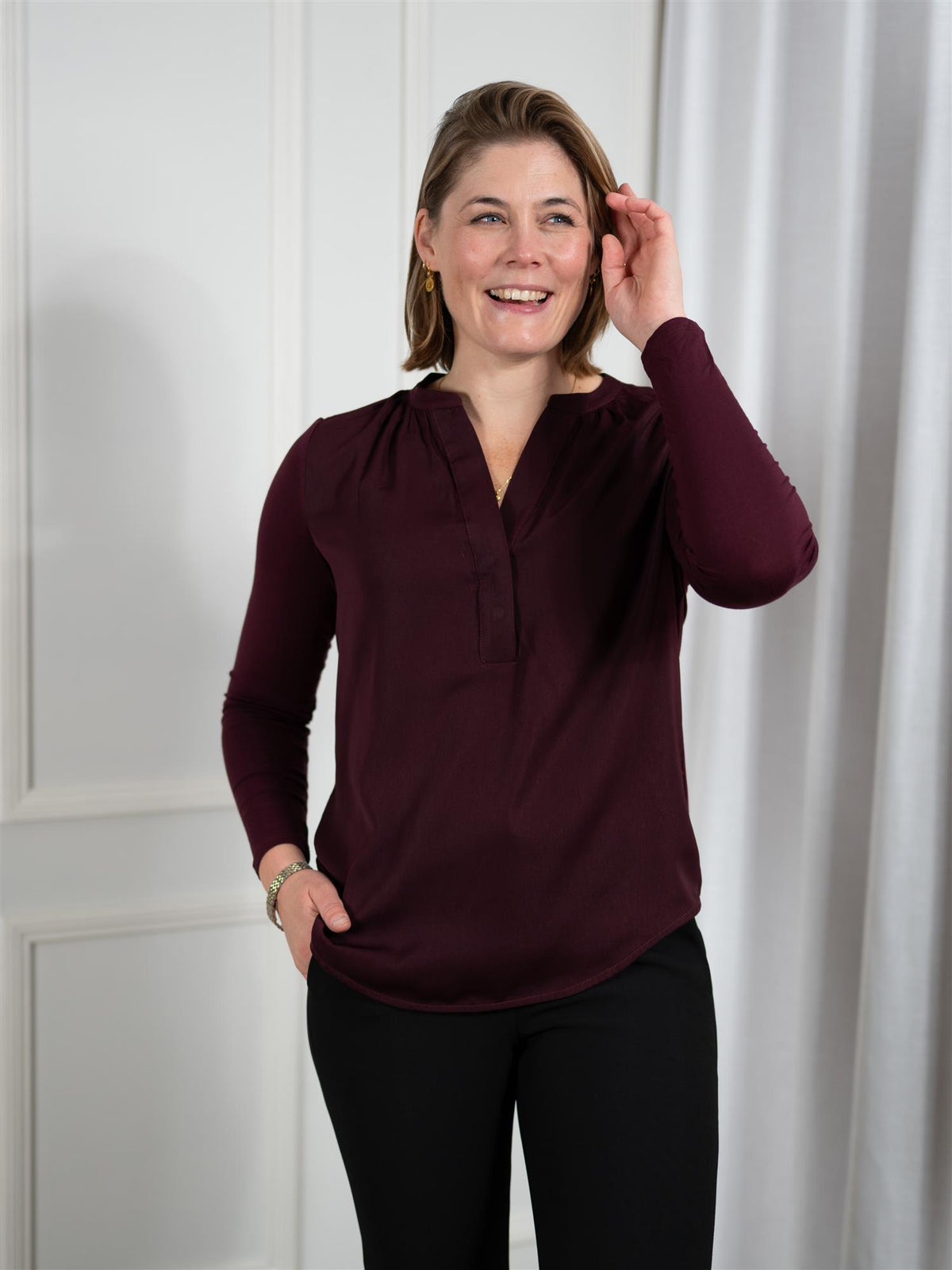 Jenner Top Dark Wine