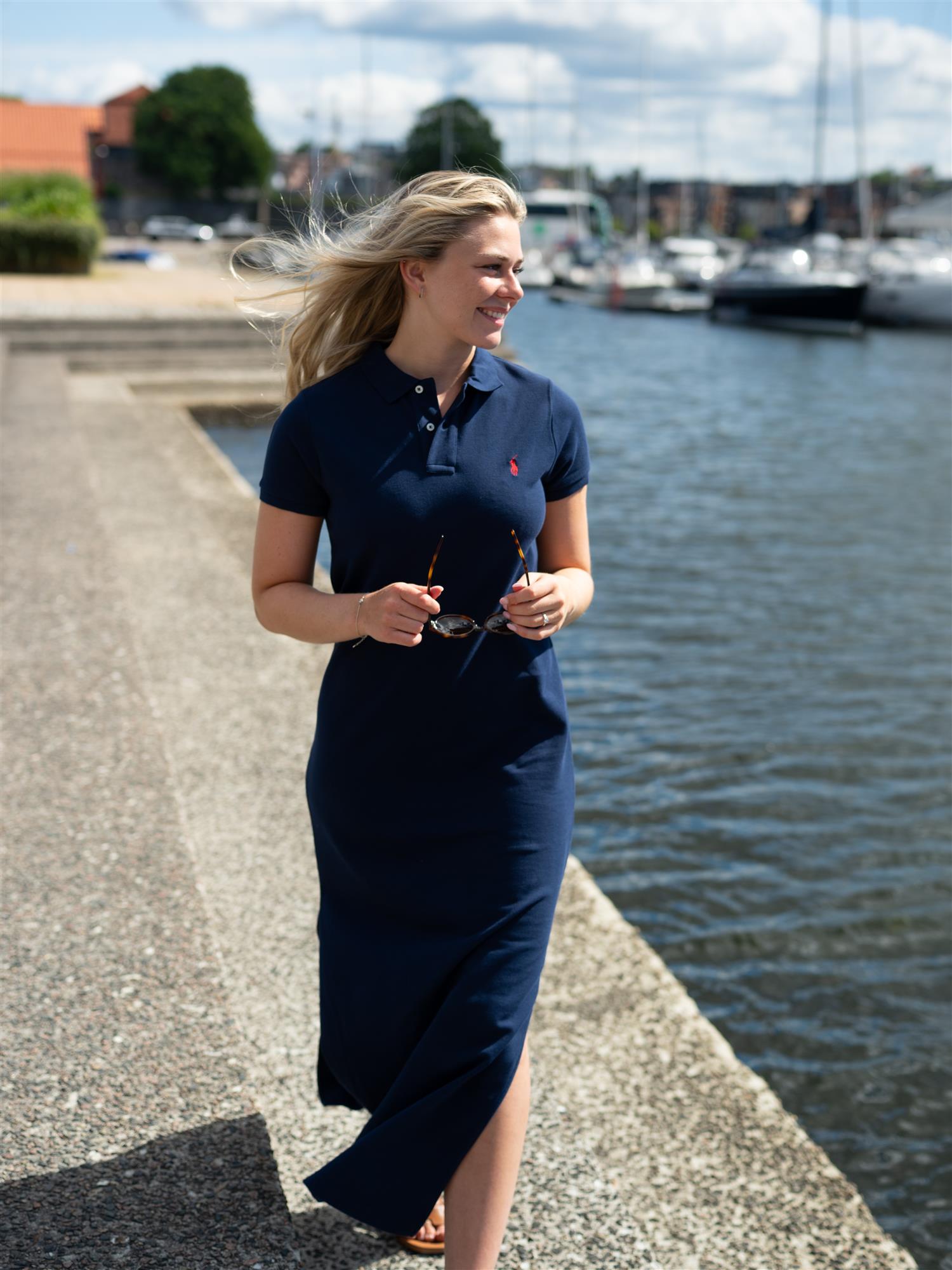 Polo Navy Classic Day Dress