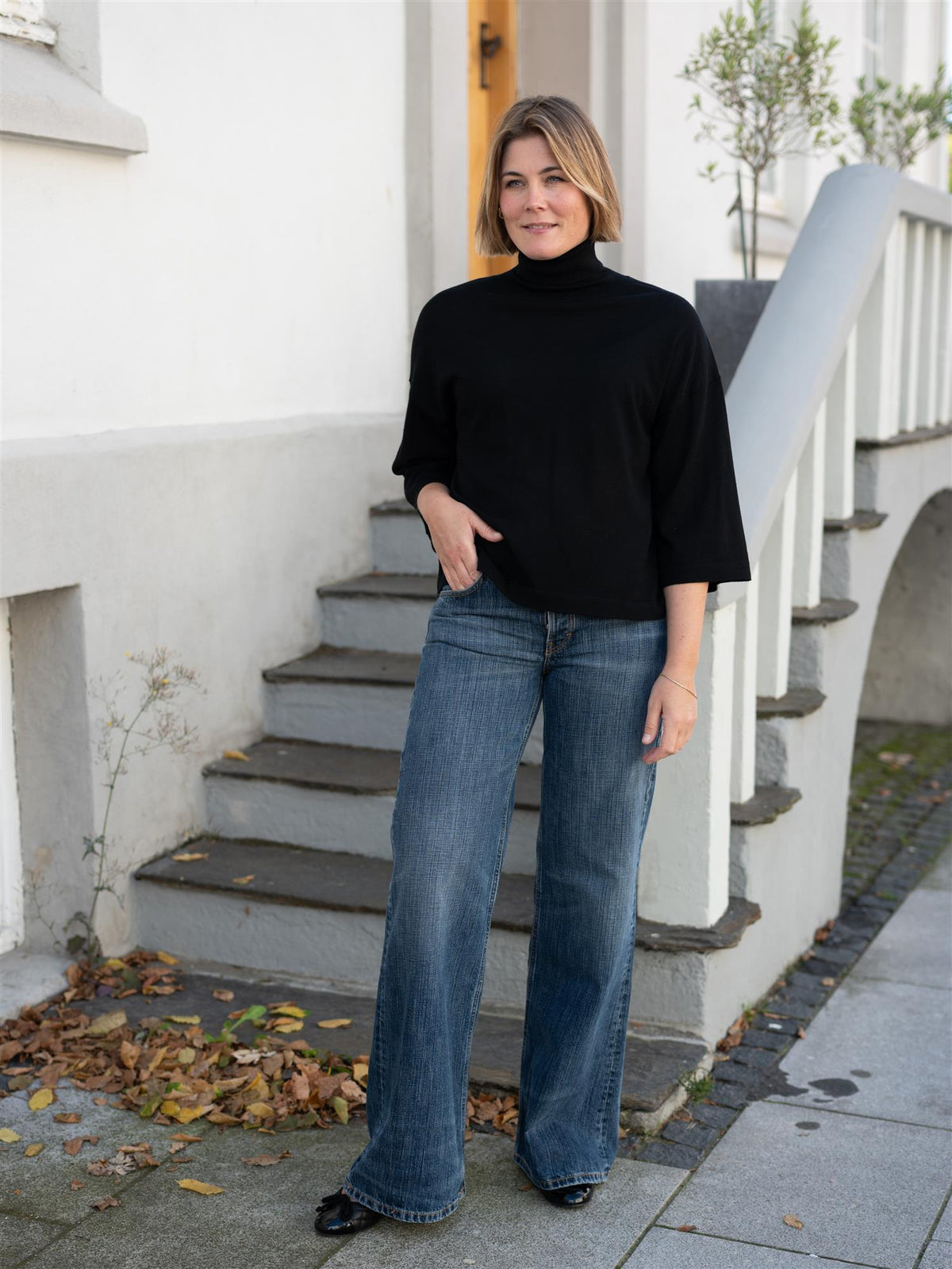 Tia Merino Knit Black