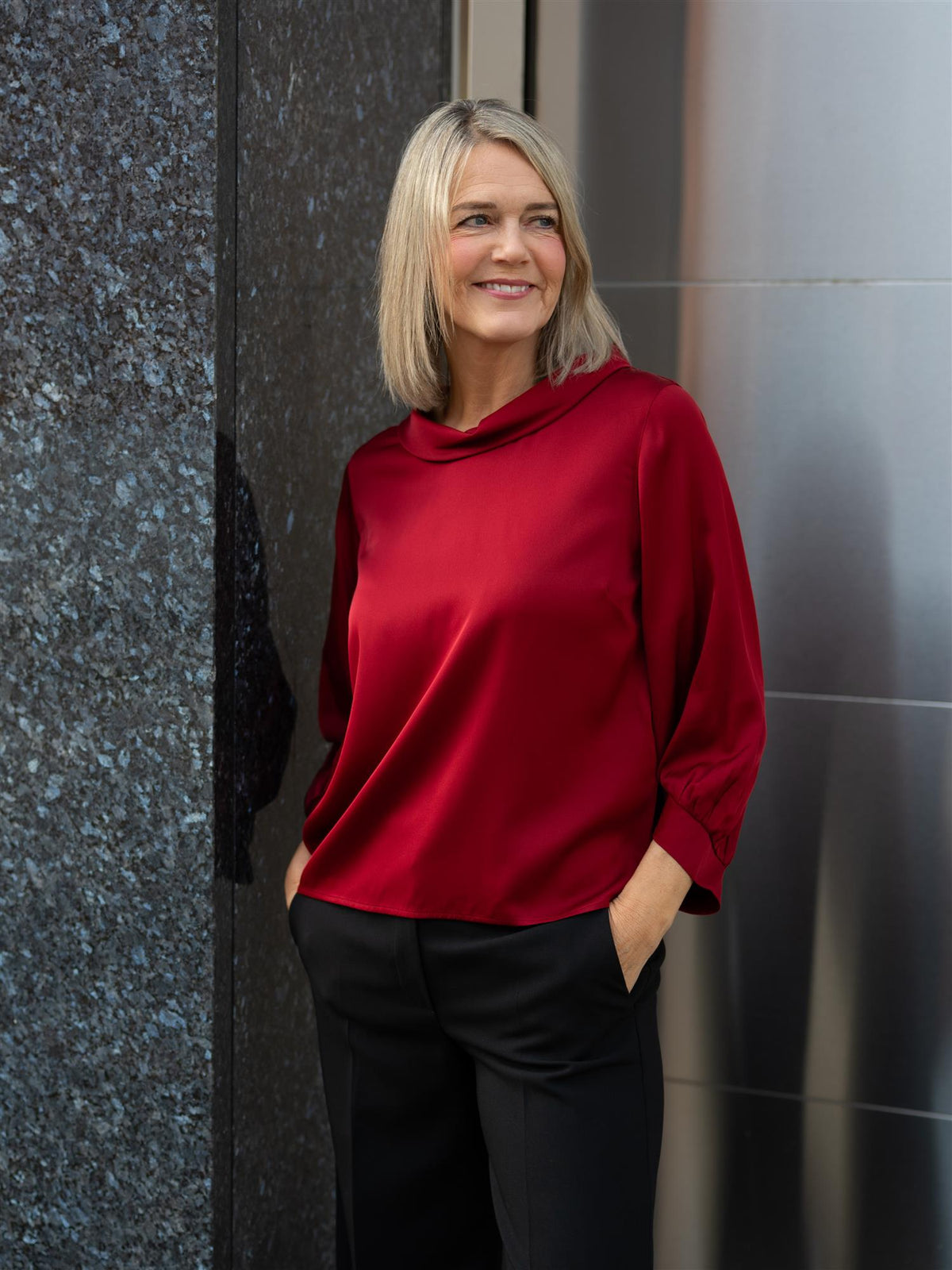 Mia Blouse Red