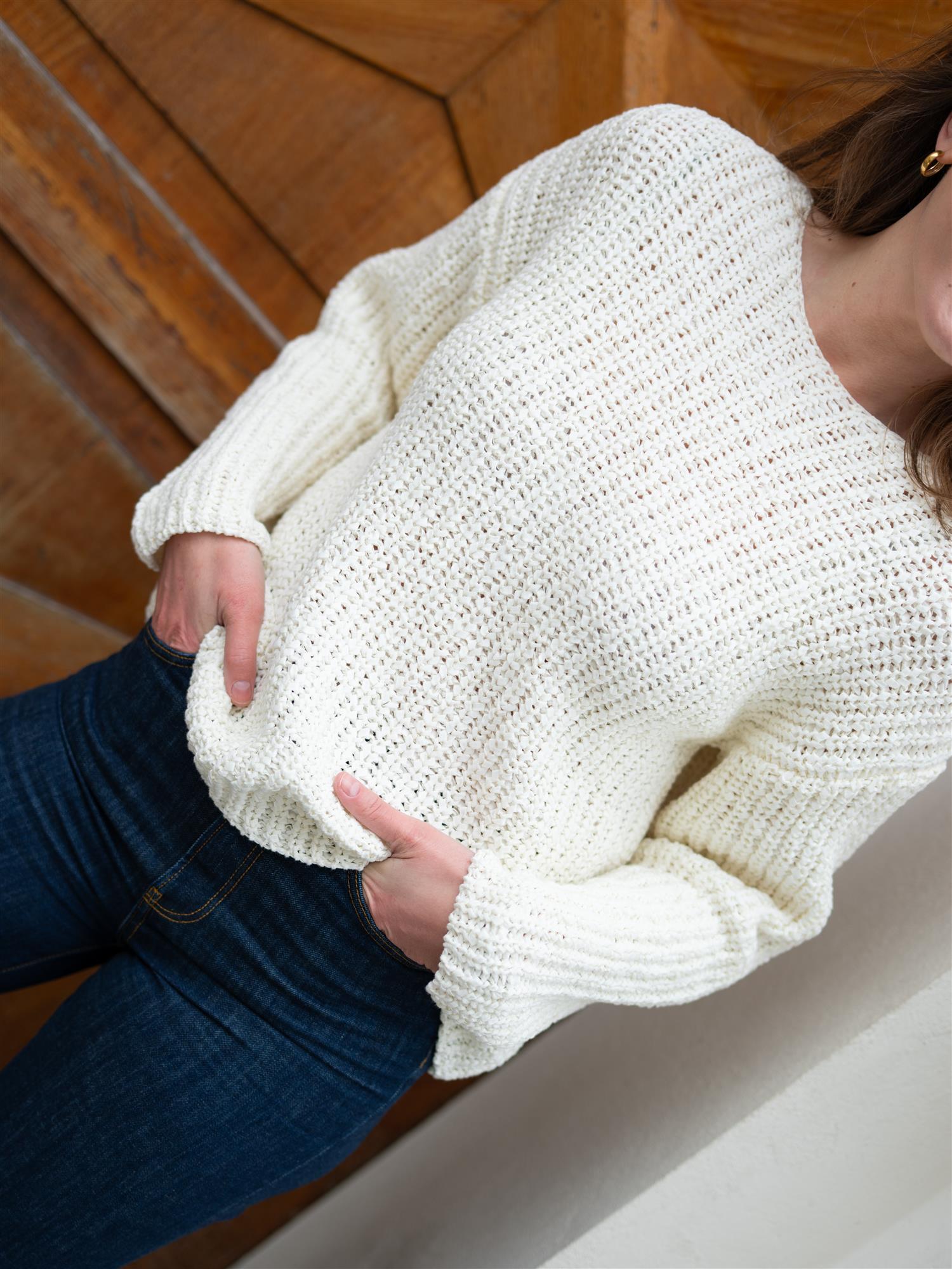 ONE and OTHER Demi knitted Sweater Offwhite