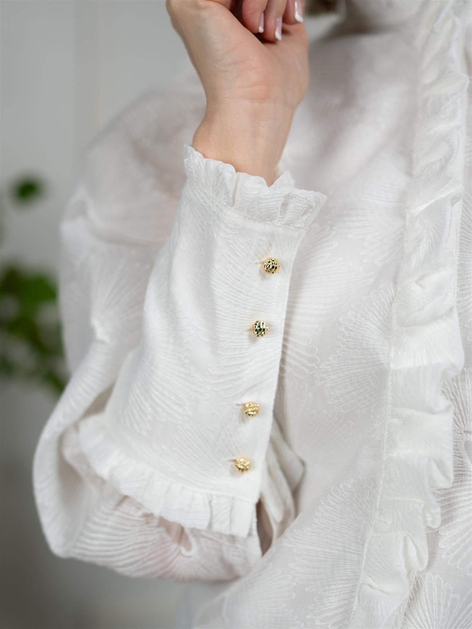 Janne Formoe Champisblusen Hvit