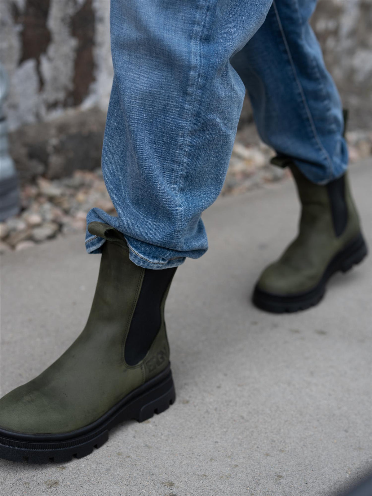 BRGN Chelsea Boot Rosin Dark green